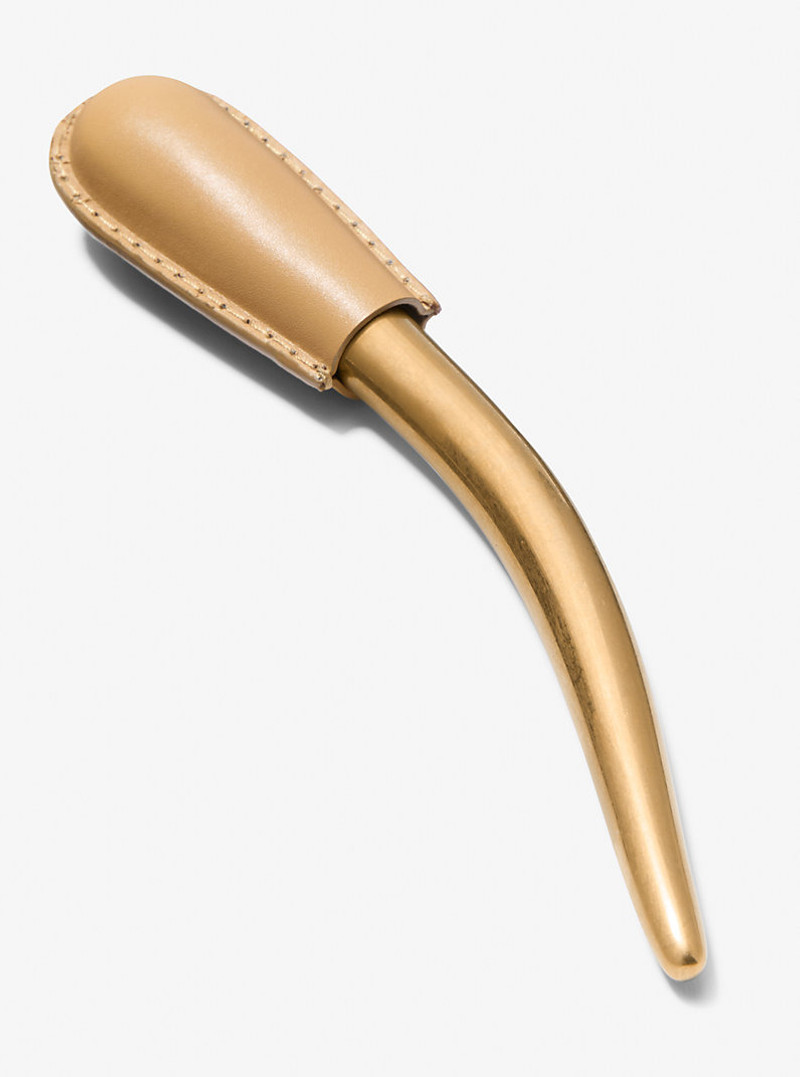 MICHAEL KORS COLLECTION Leather Wrapped Brass Hair Pin outlook