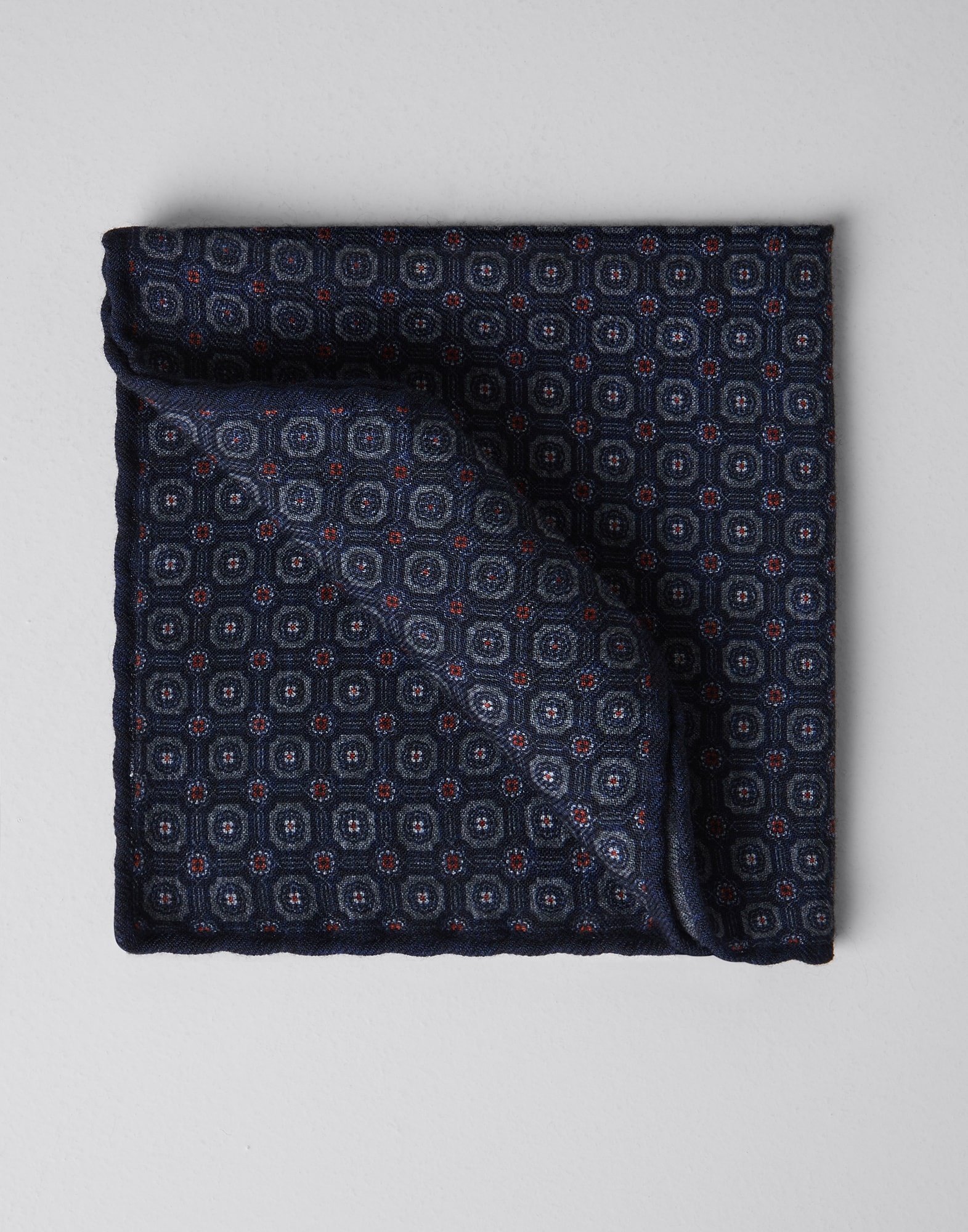 Double face wool flannel pocket square - 1