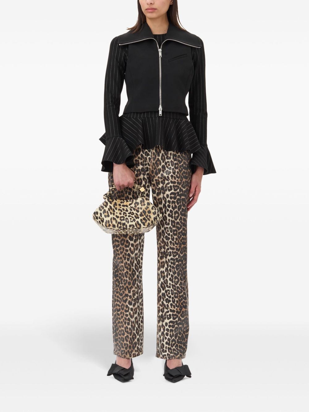 leopard-print trousers - 2