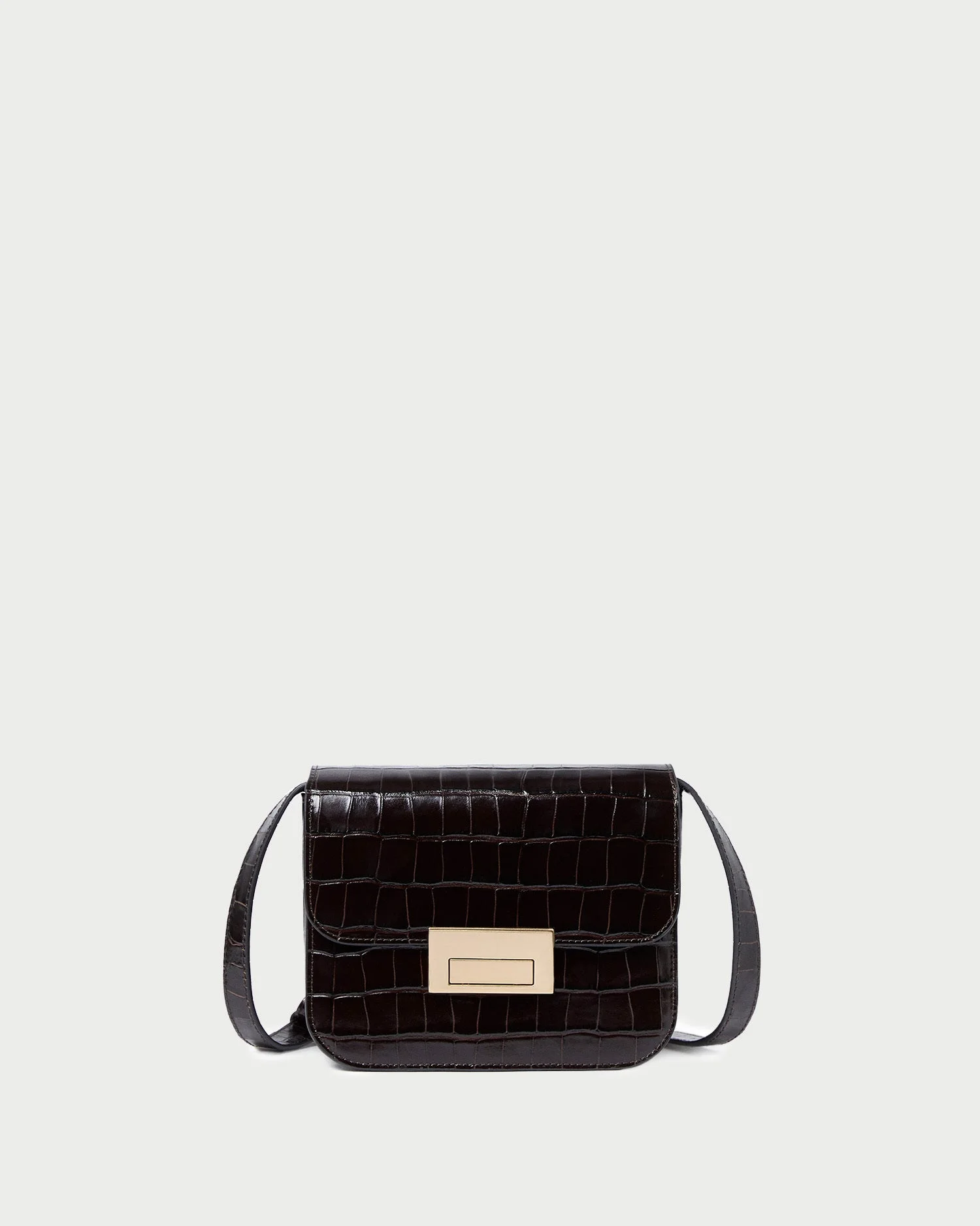 Desi Crocodile Leather Crossbody - 1