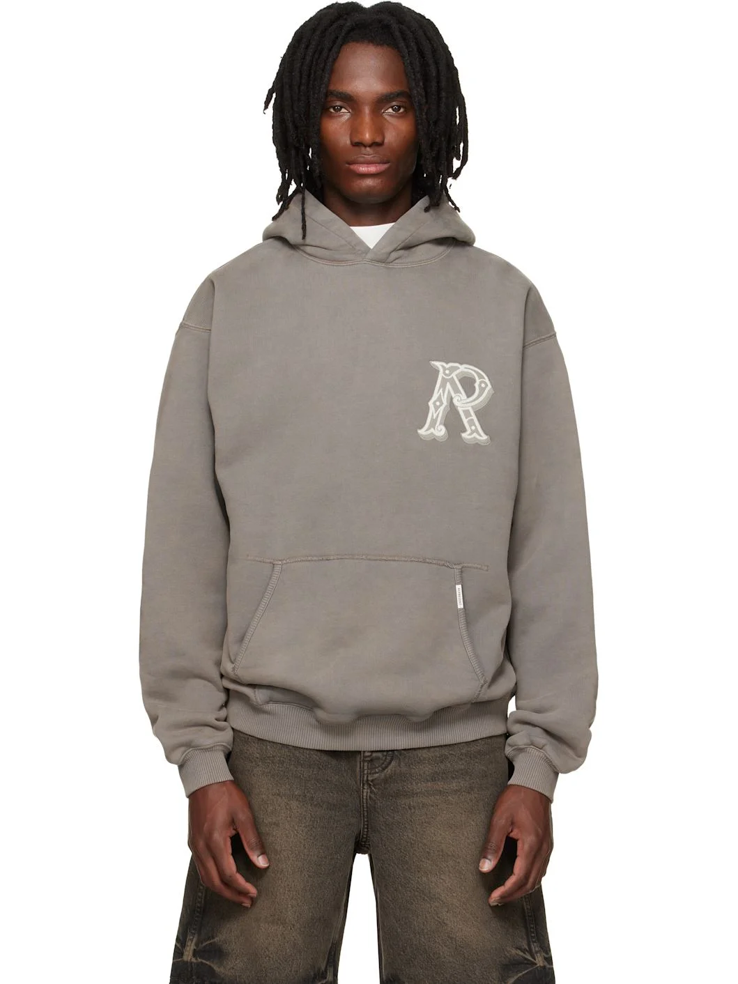 Brown Western Initial Hoodie - 1