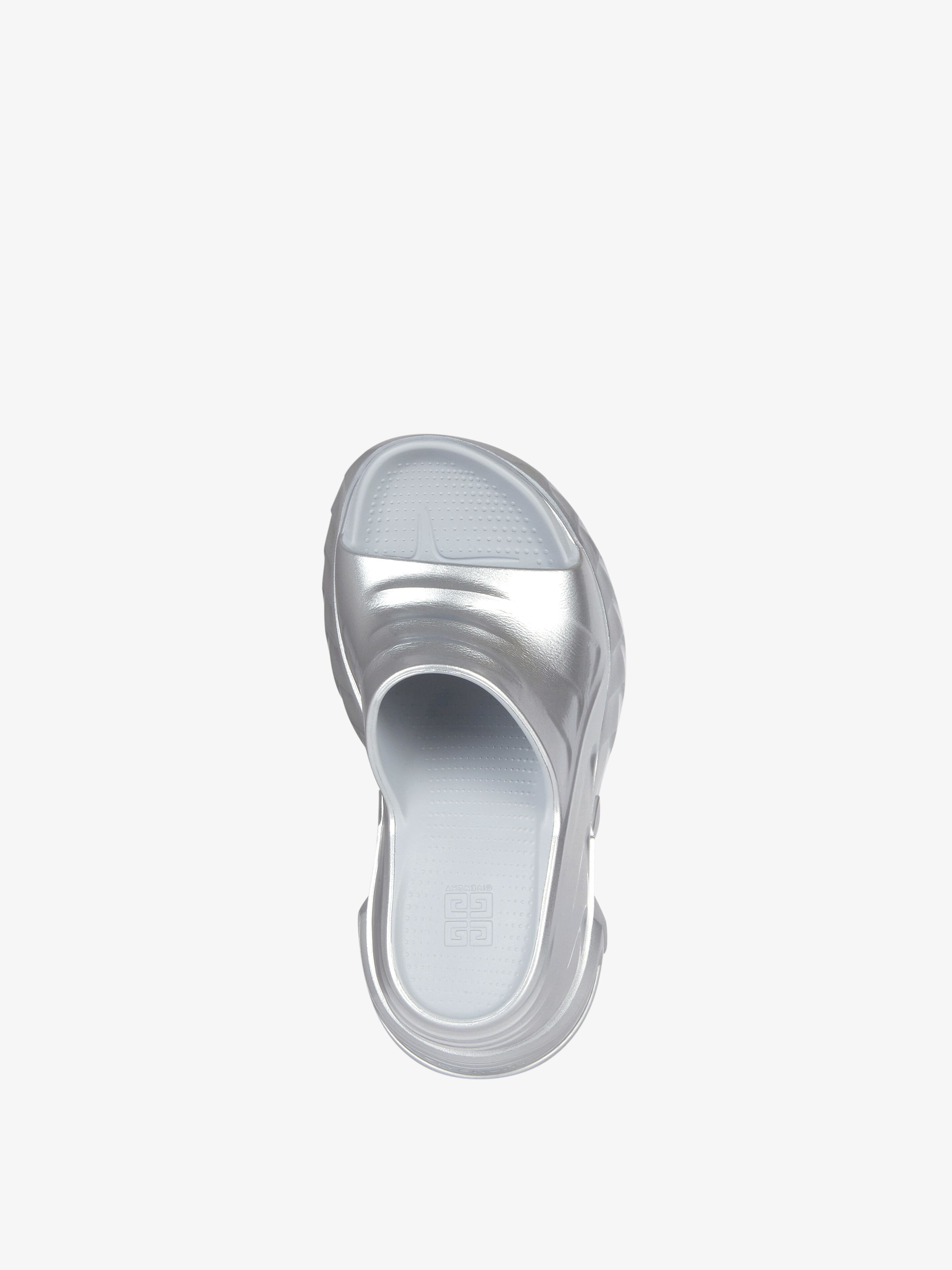 MARSHMALLOW WEDGE SANDALS IN RUBBER - 4