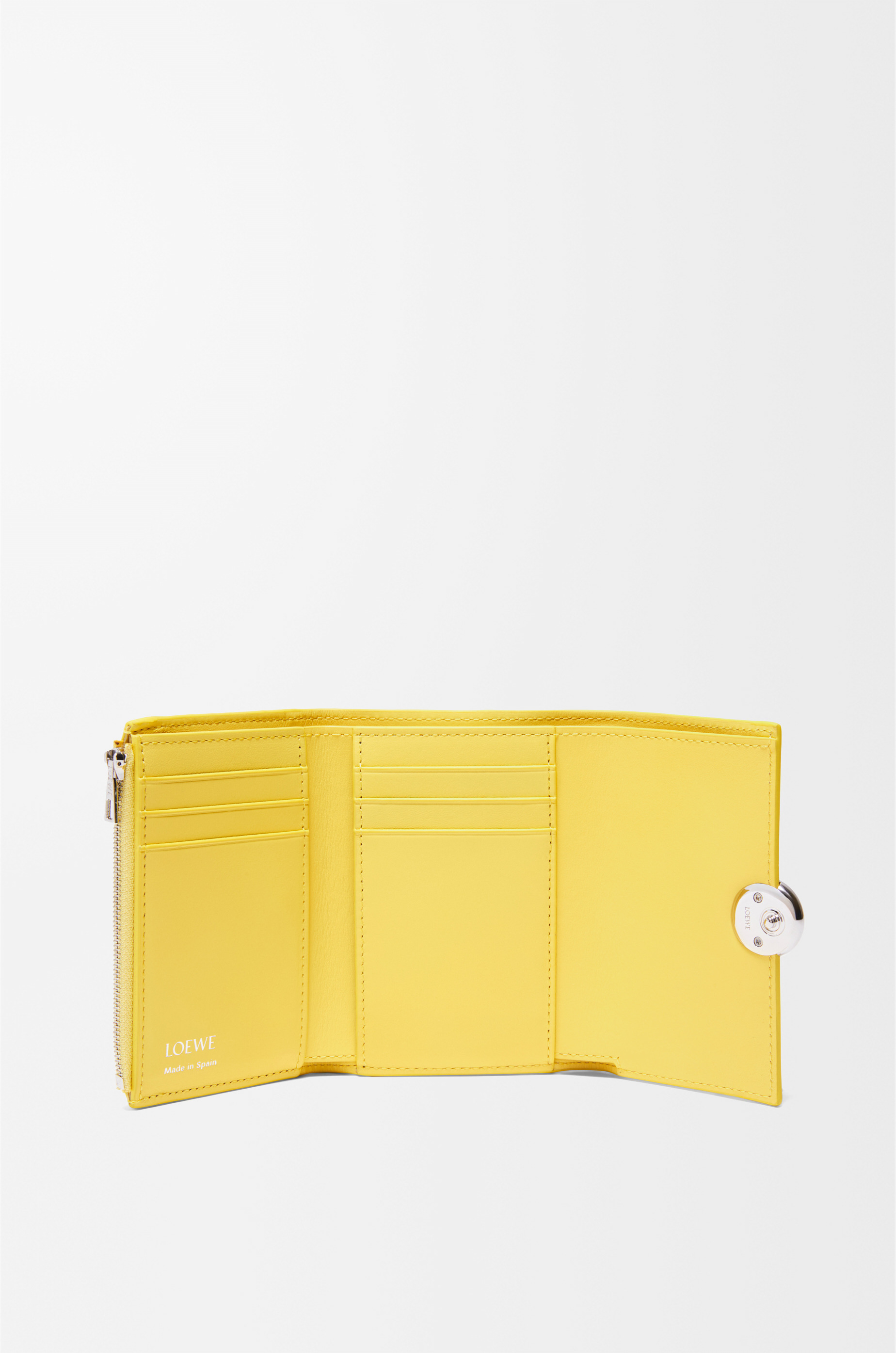 Pebble small vertical wallet in shiny nappa calfskin - 2
