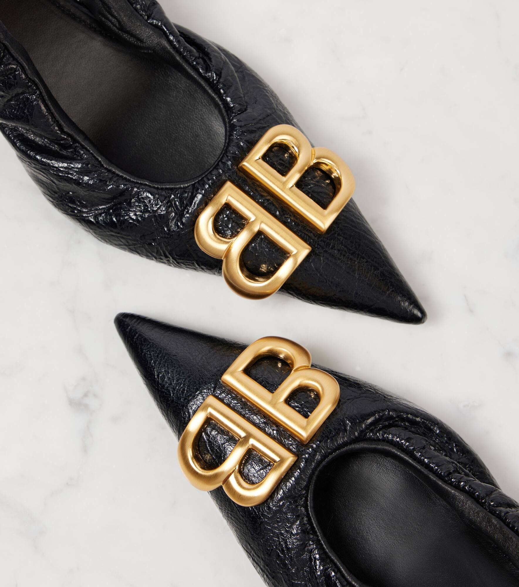 Monaco leather slingback pumps - 5
