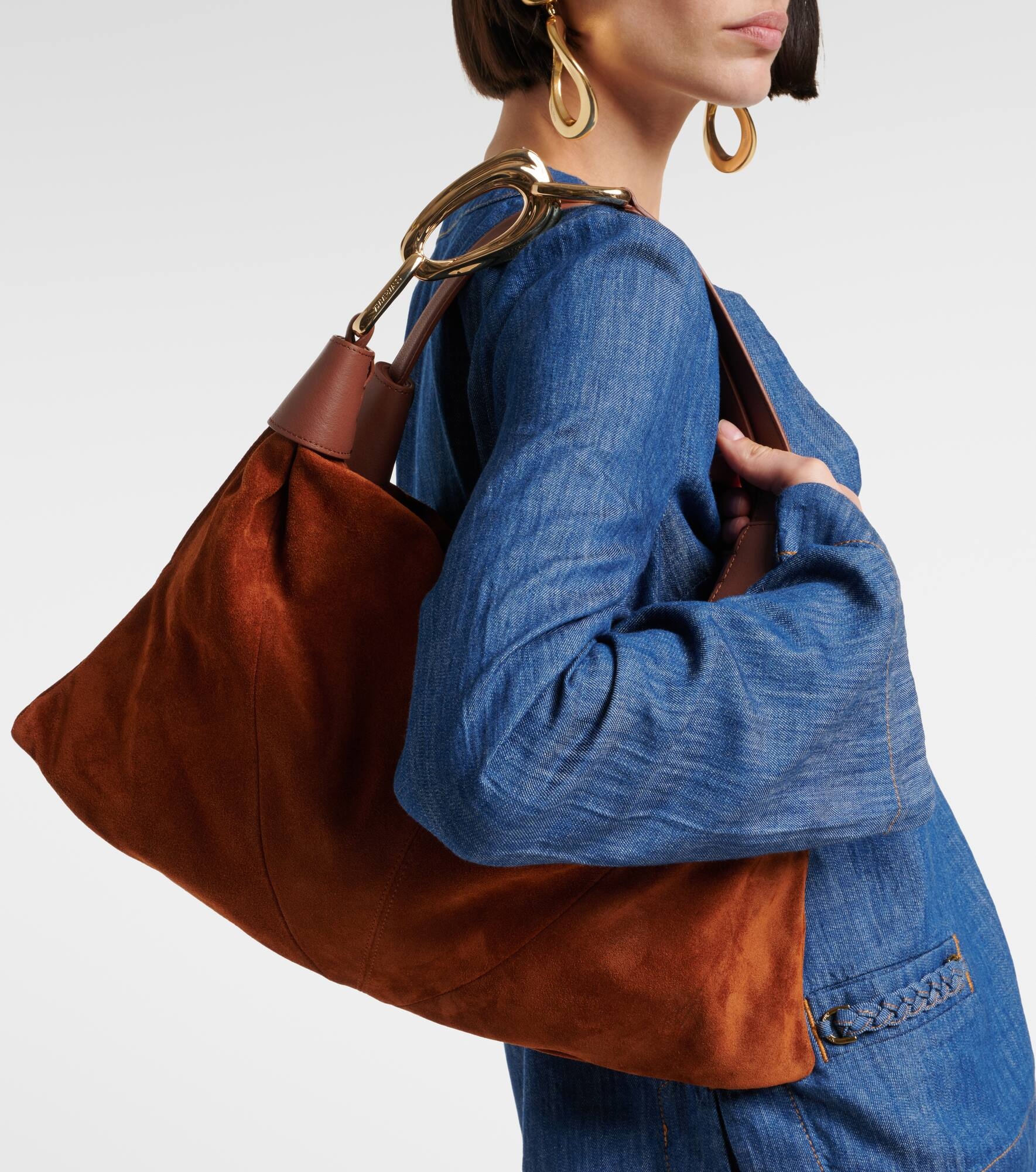 Trampoline Small suede shoulder bag - 2