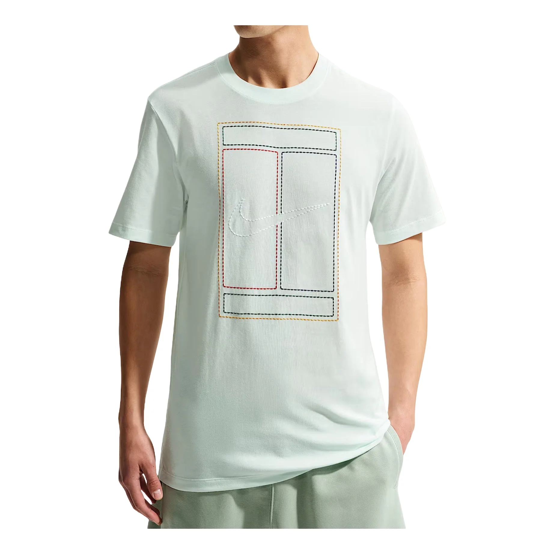 Nike Court Heritage T-Shirt 'Barely Green' IH2086-394 - 1