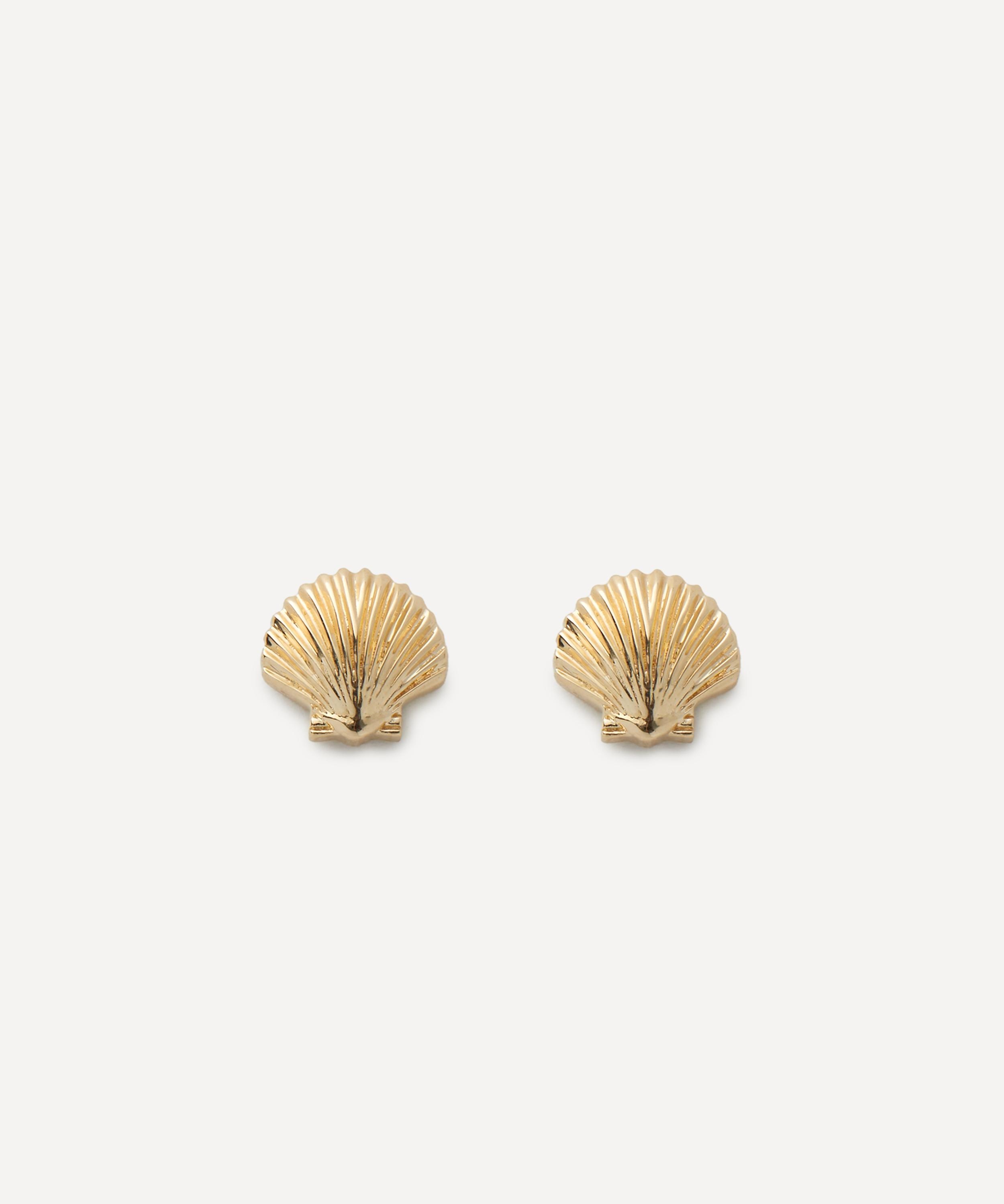 14ct Gold Mini Venus Stud Earrings - 1