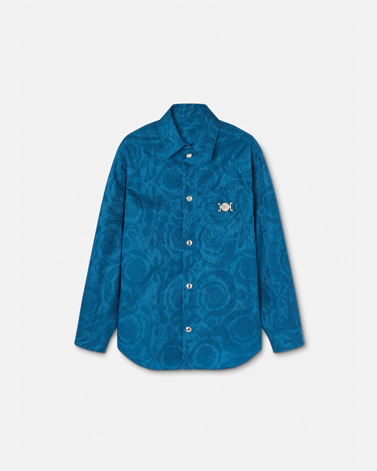 Barocco Silhouette Jacquard Overshirt - 1