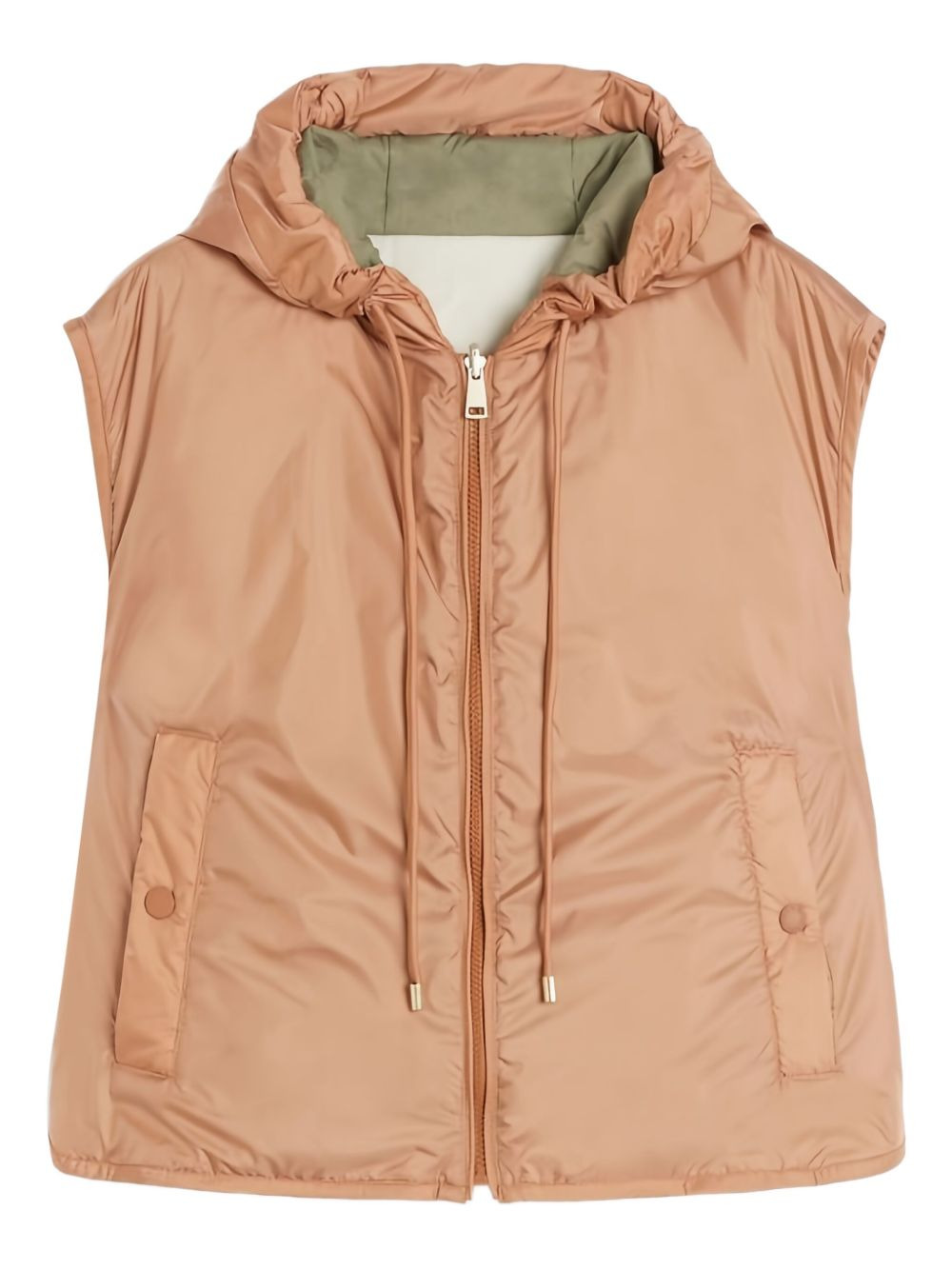 reversible hooded quilted gilet - 1