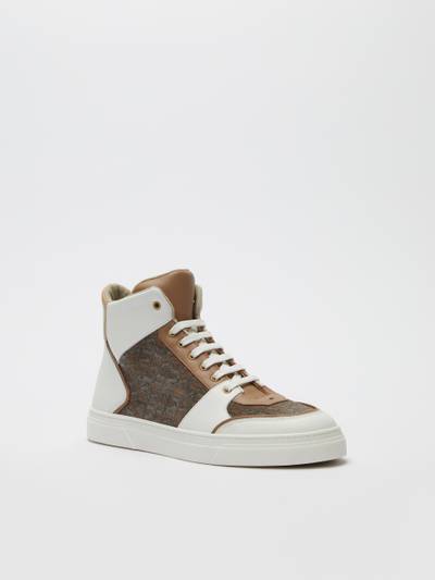 Max Mara Split-leather and leather sneakers outlook