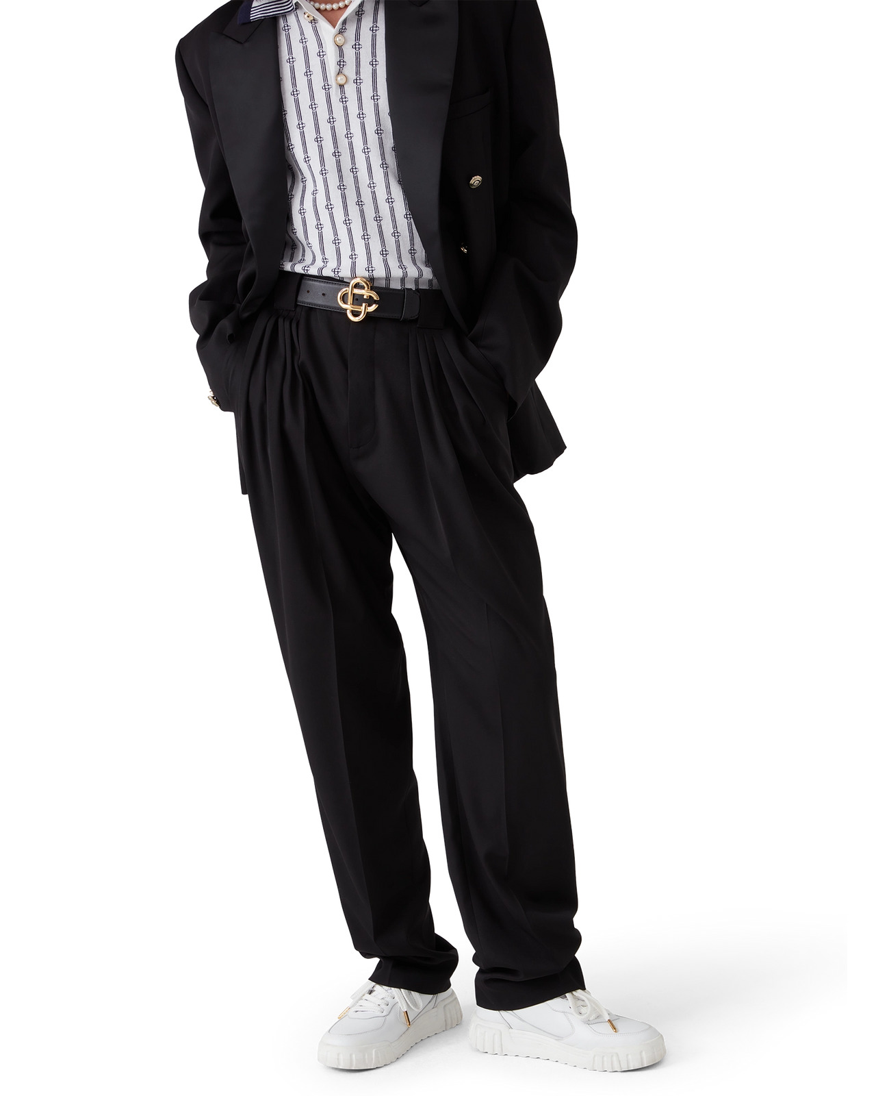 Wool Five Pleat Trousers | Casablanca Paris - 4