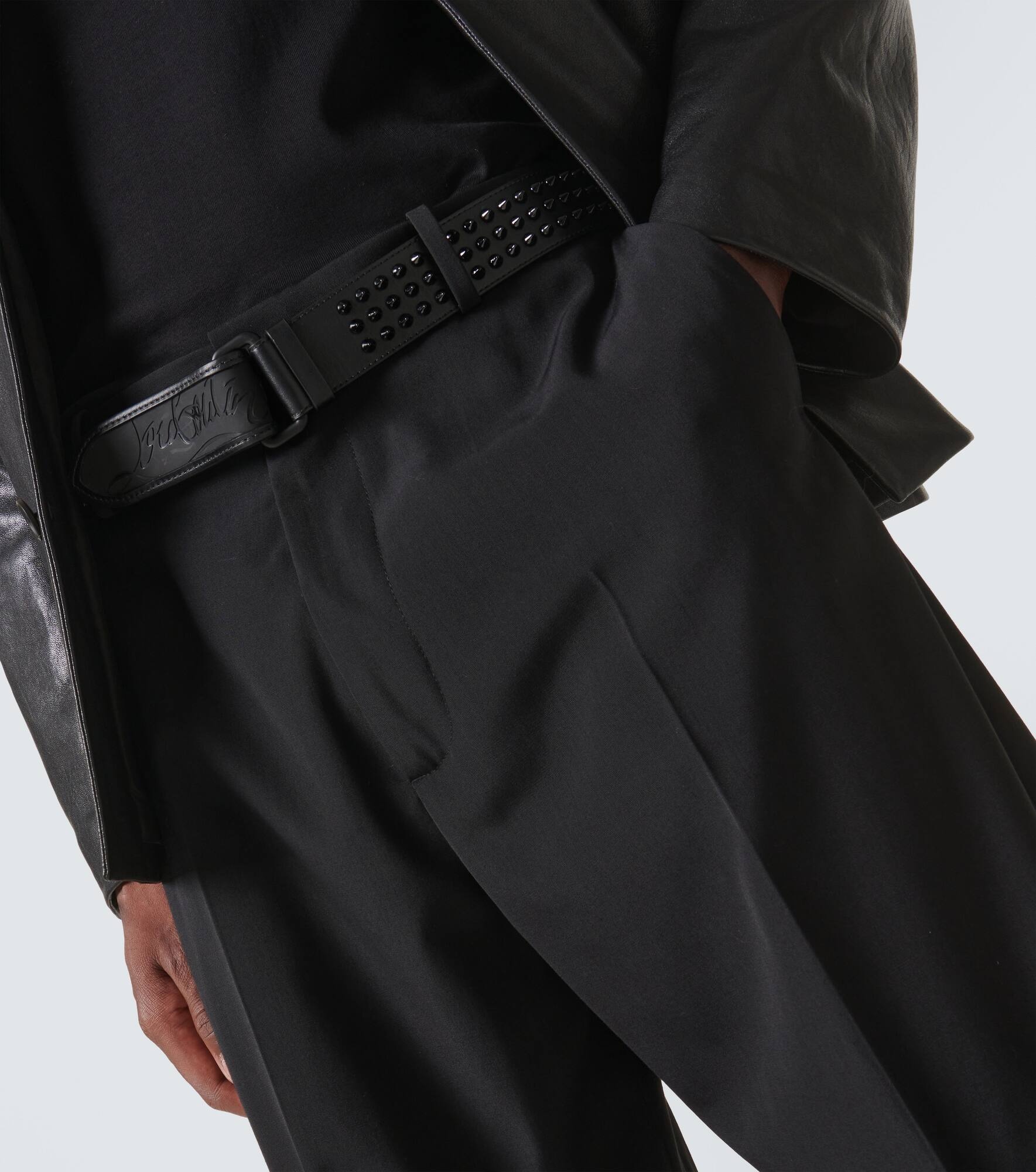 Loubi spiked leather belt - 3