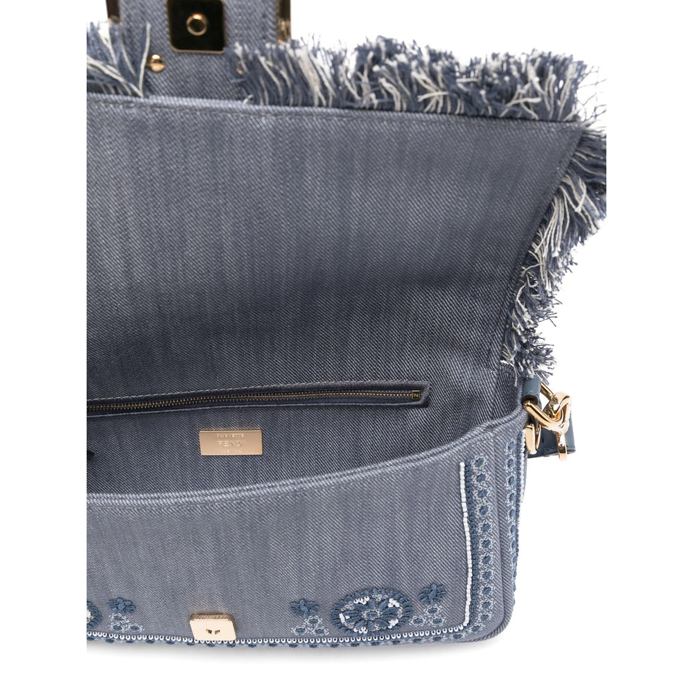 Fendi Blue Tote Bags Women - 4