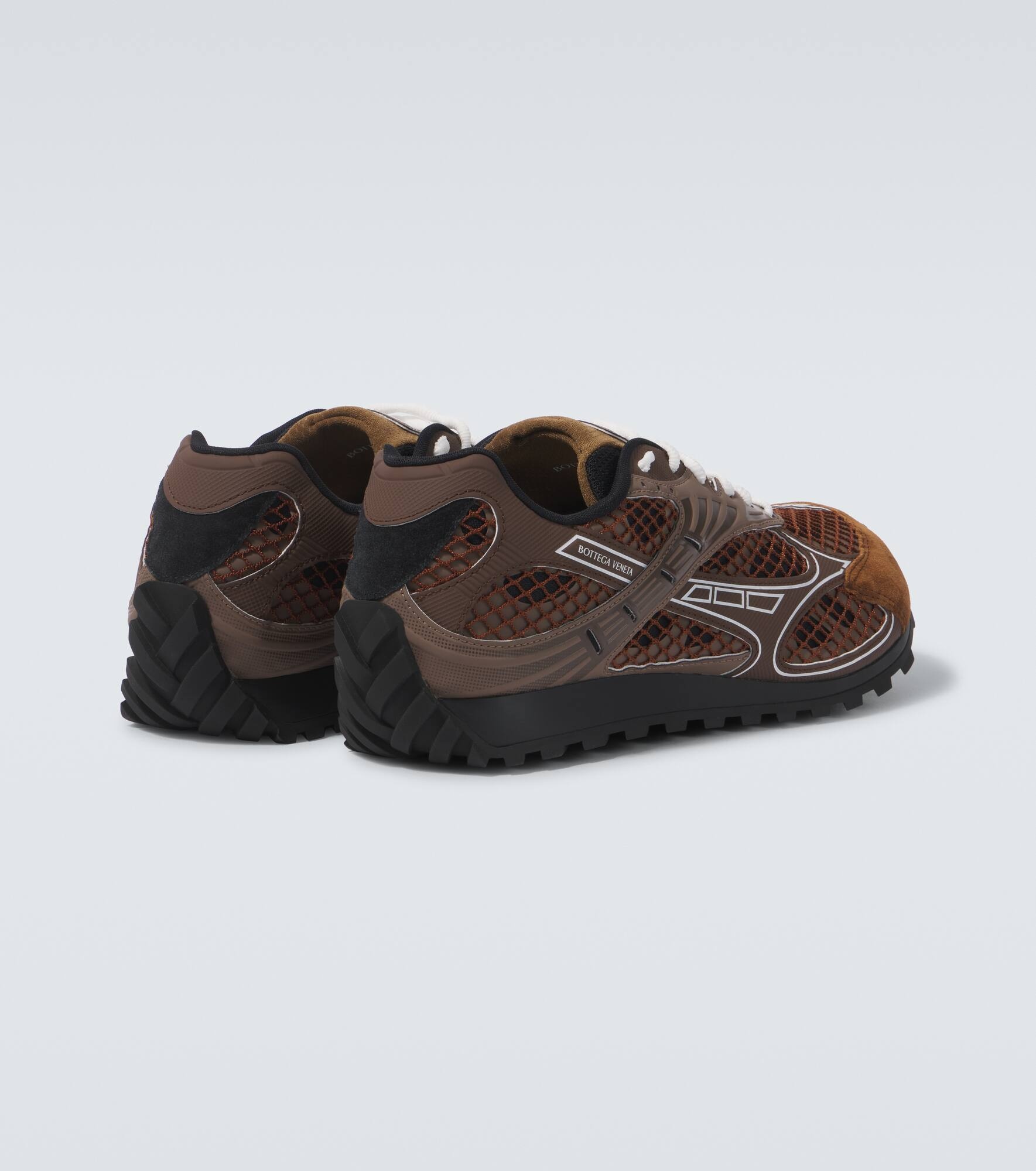 Orbit suede-trimmed mesh sneakers - 6