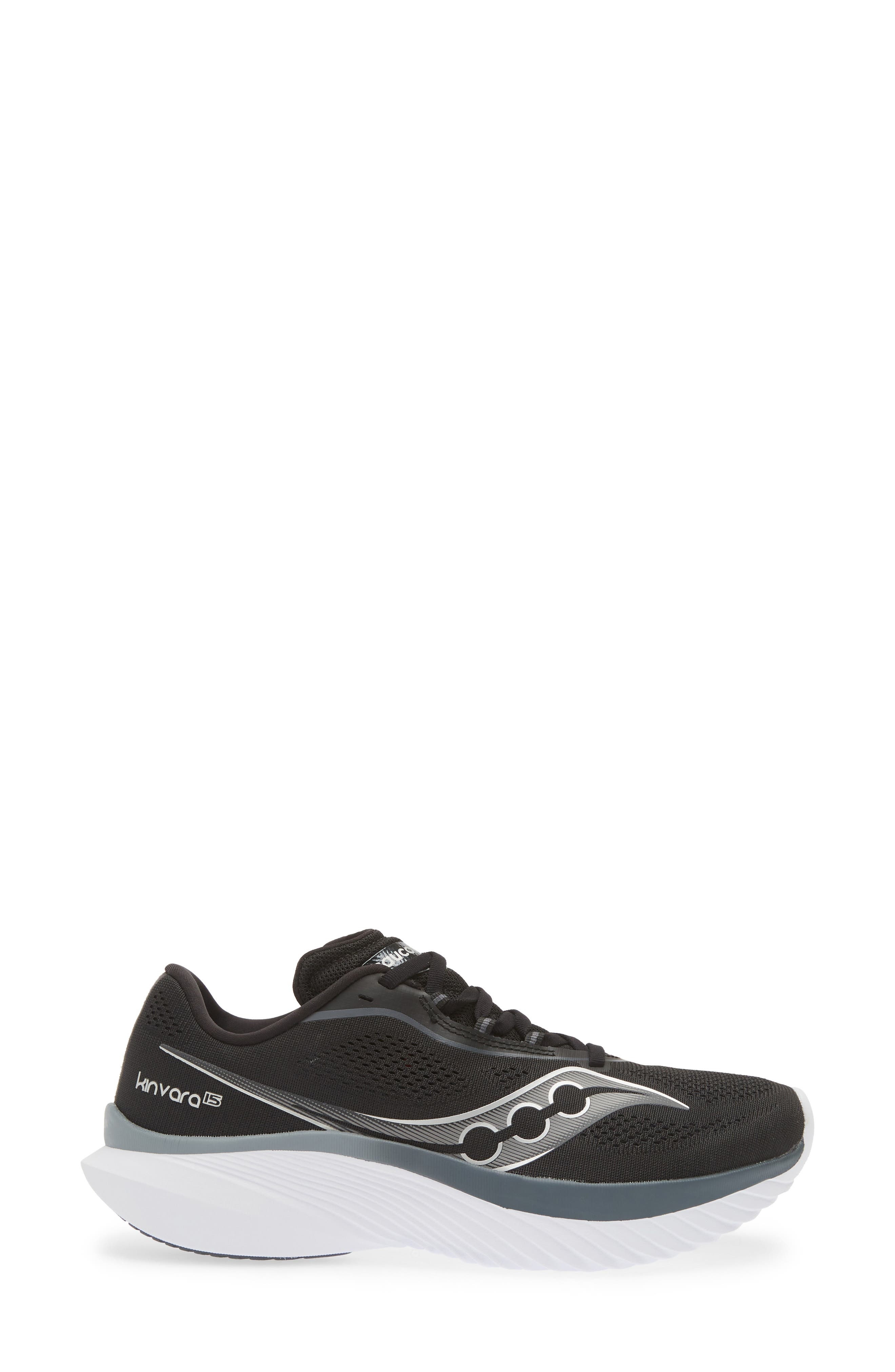 Saucony Kinvara 15 Running Shoe in Black/White at Nordstrom - 3
