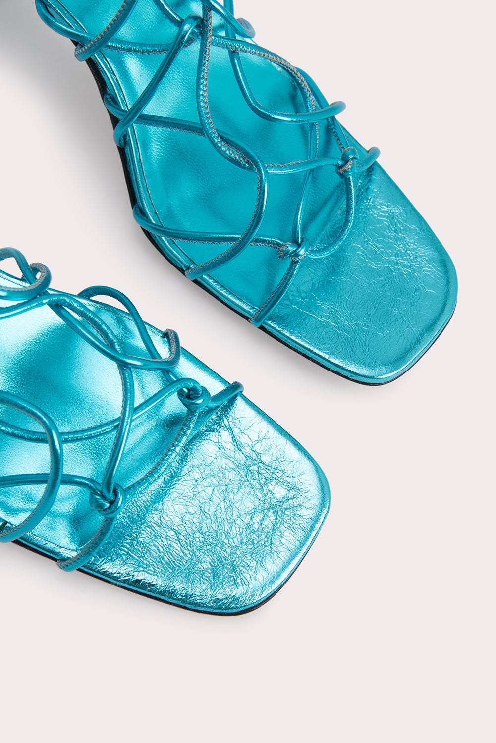 Alexander Aquamarine Metallic Leather - 3