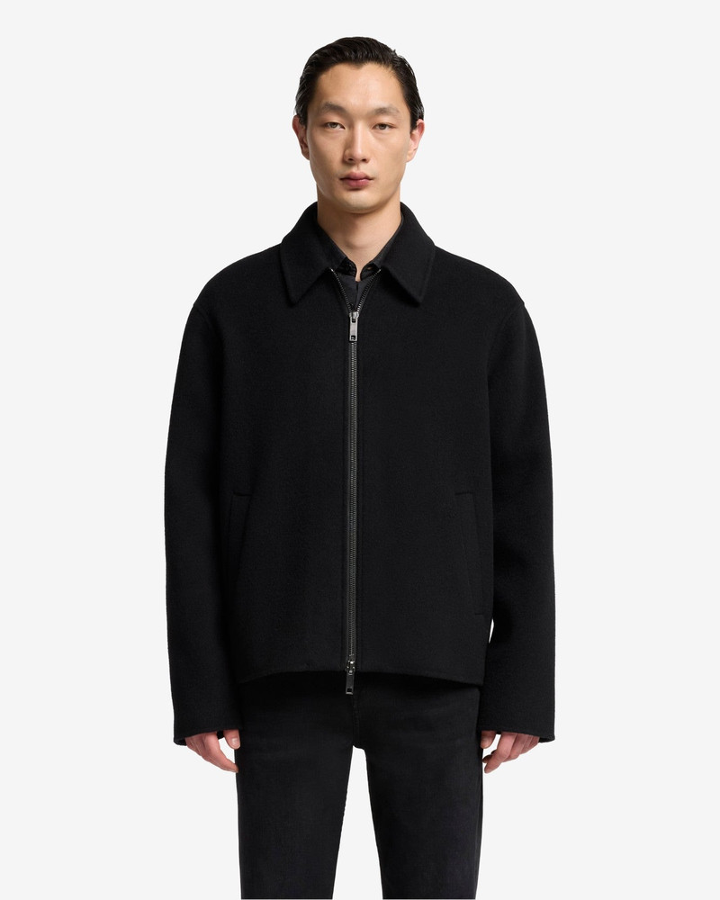 7 For All Mankind Wool Blouson Jacket In Black outlook