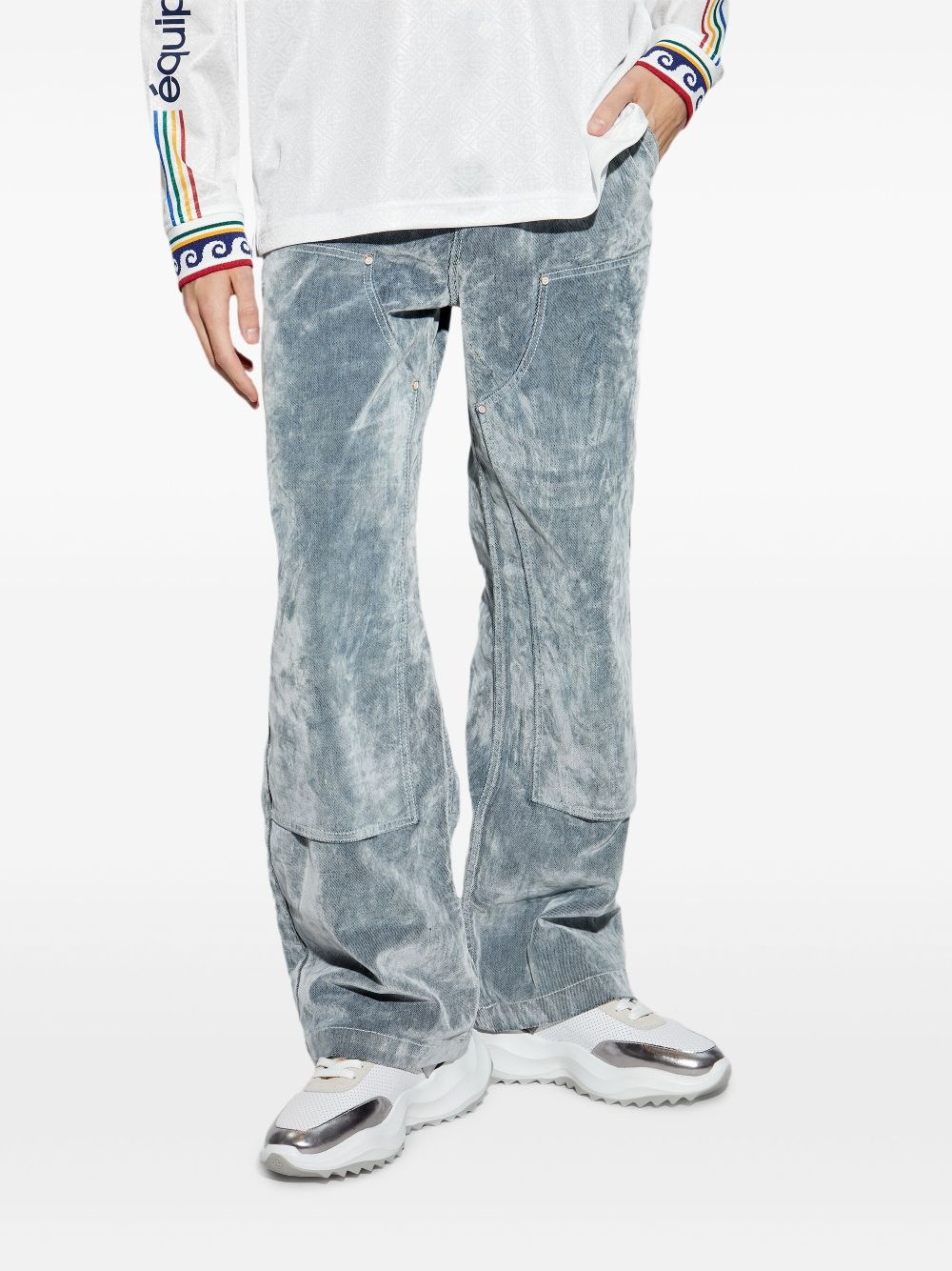 wide-leg corduroy jeans - 3