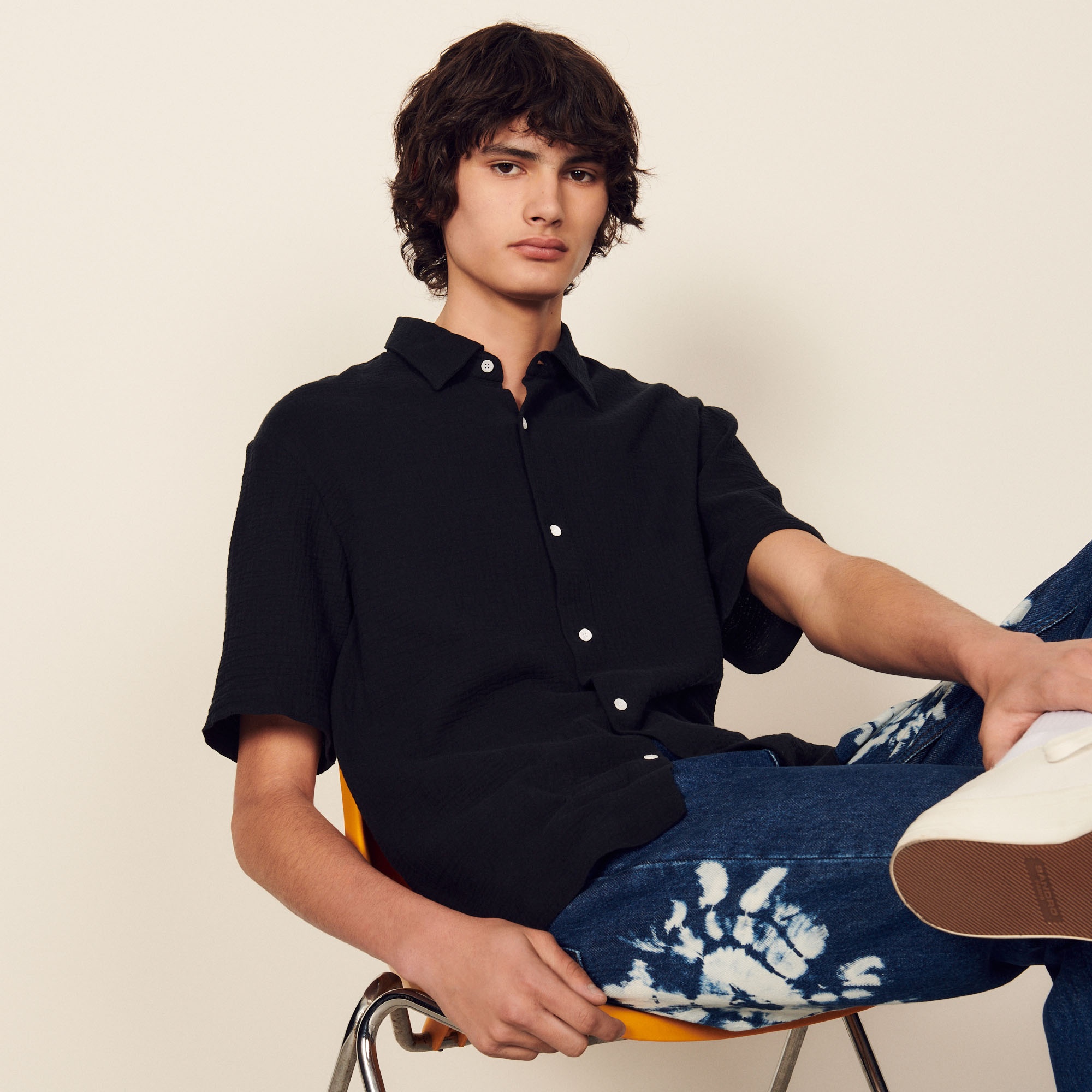 Honeycomb cotton shirt - 2