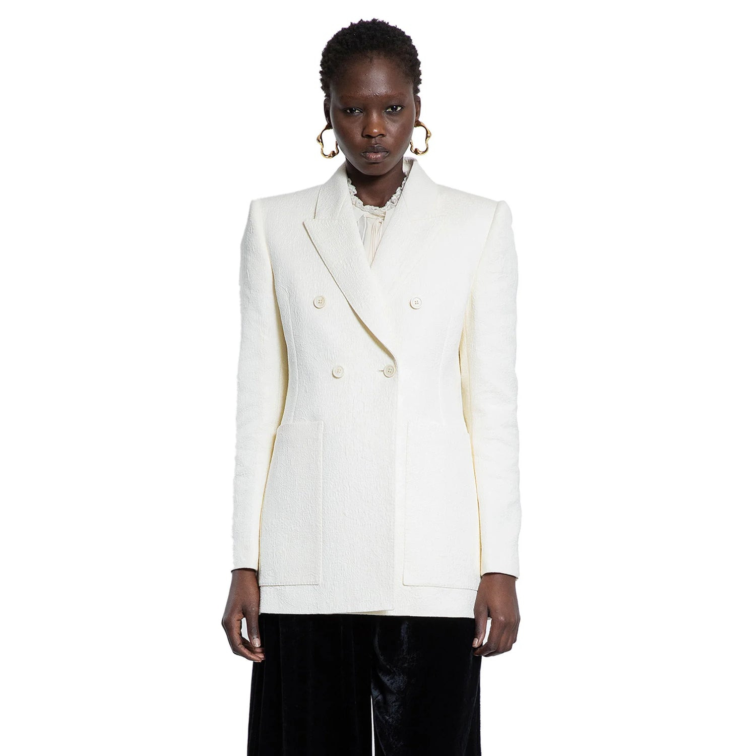 Cotton-Nylon-Jacquard-Tailored-Blazer - 6