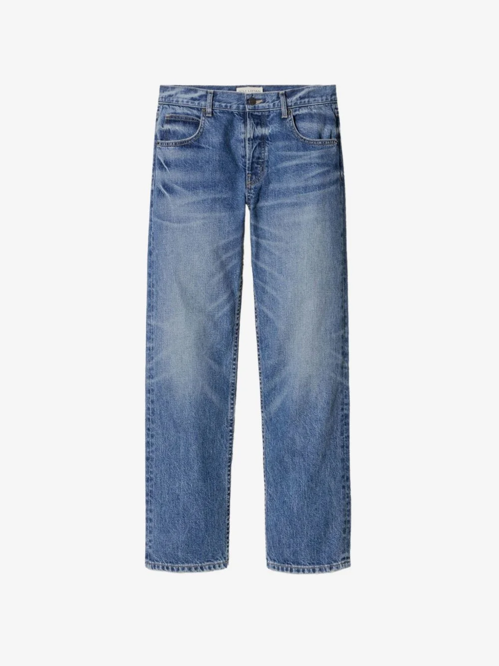 faded-effect straight-leg jeans - 1