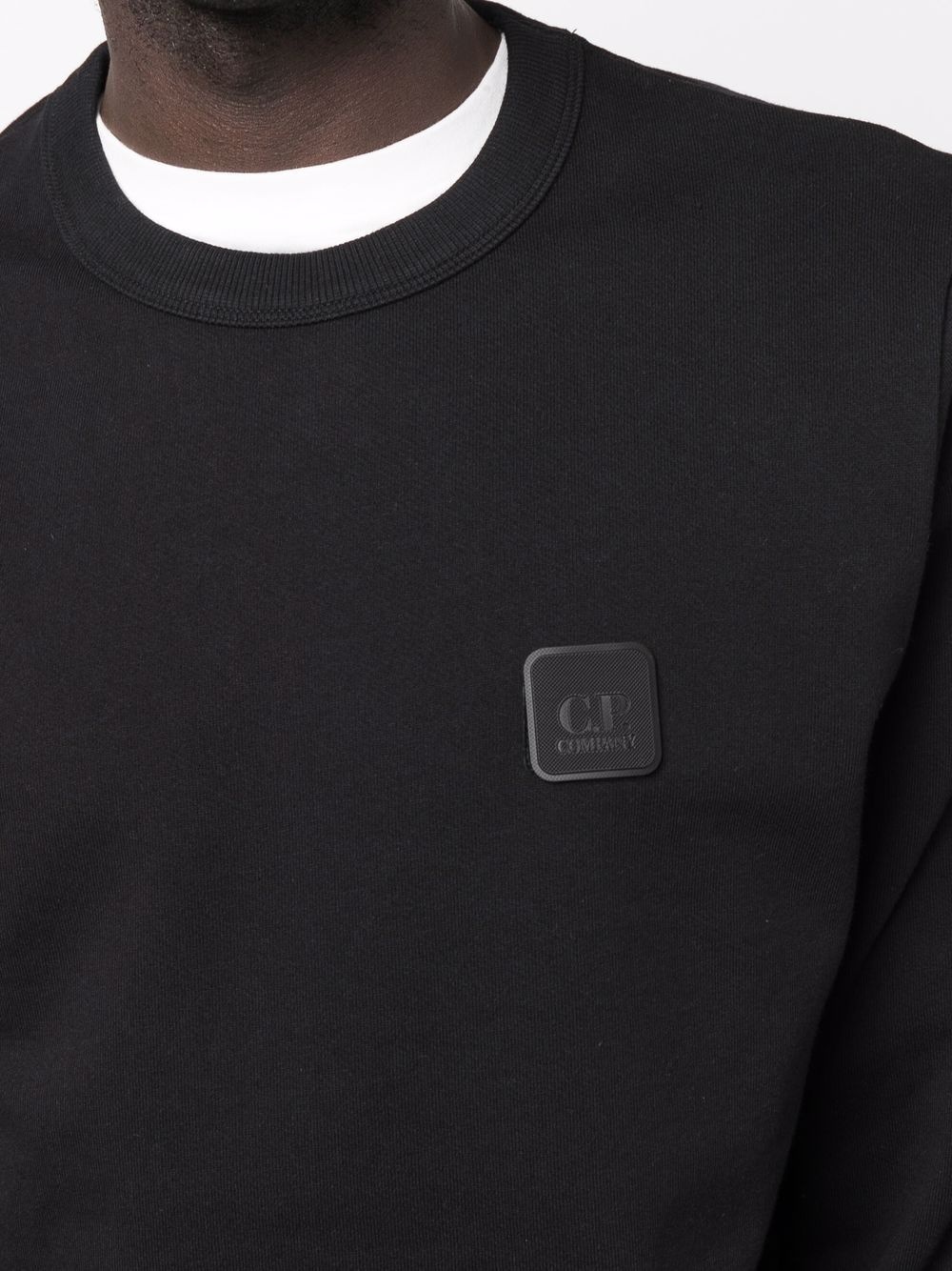 logo-patch cotton sweatshirt - 5