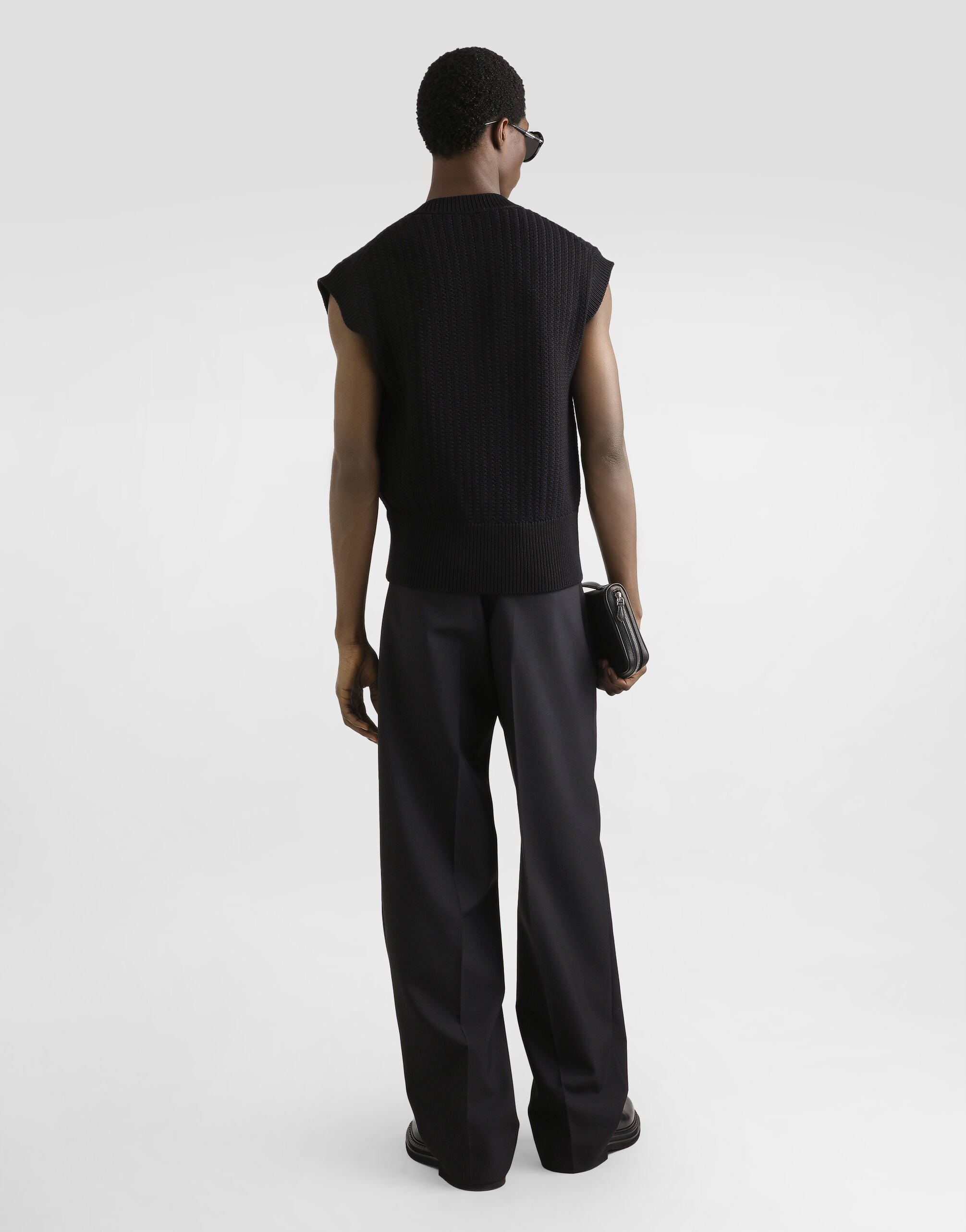 Cable-knit wool vest - 3