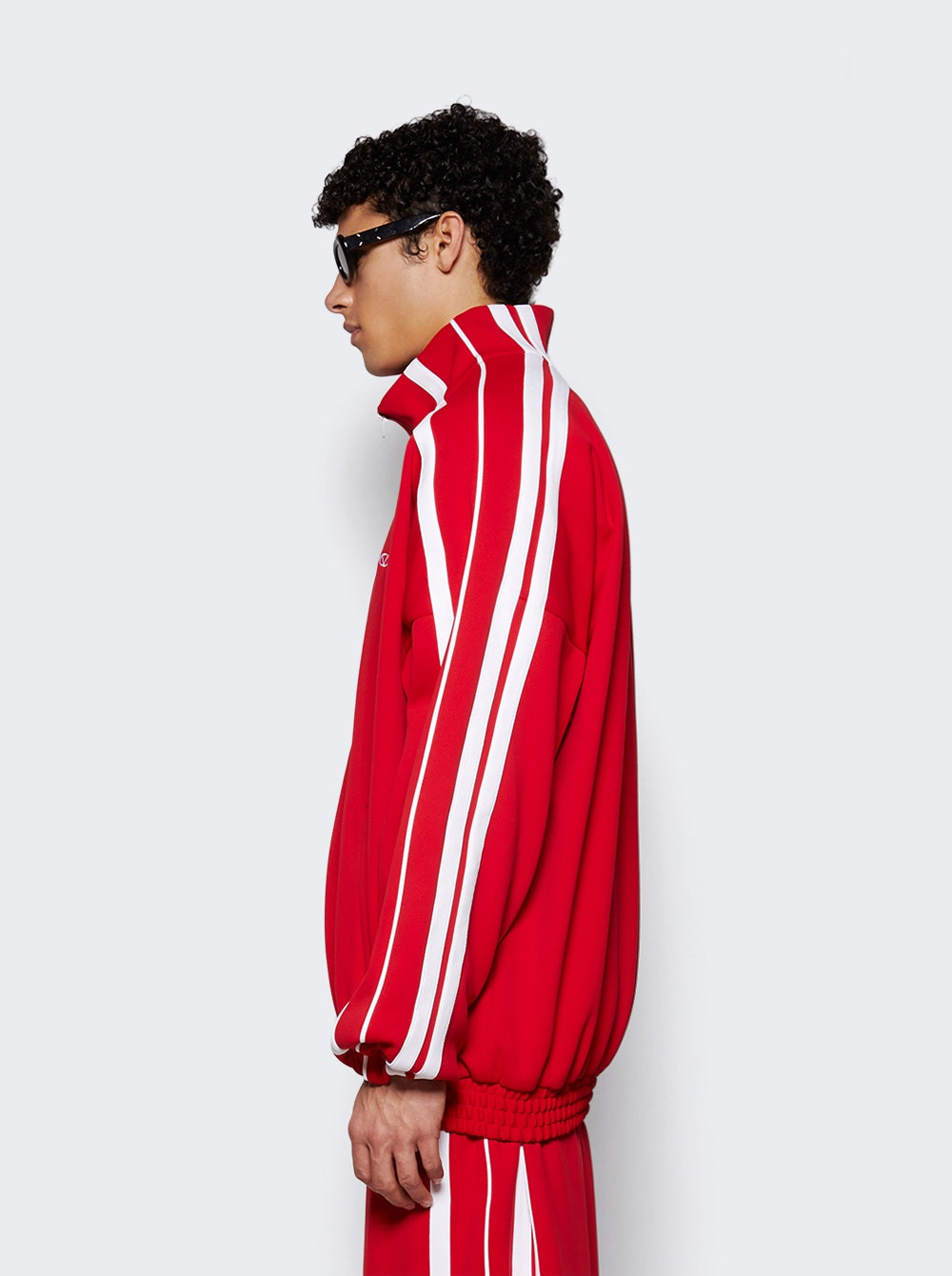 Oval Logo Gym Jacket Red - 4