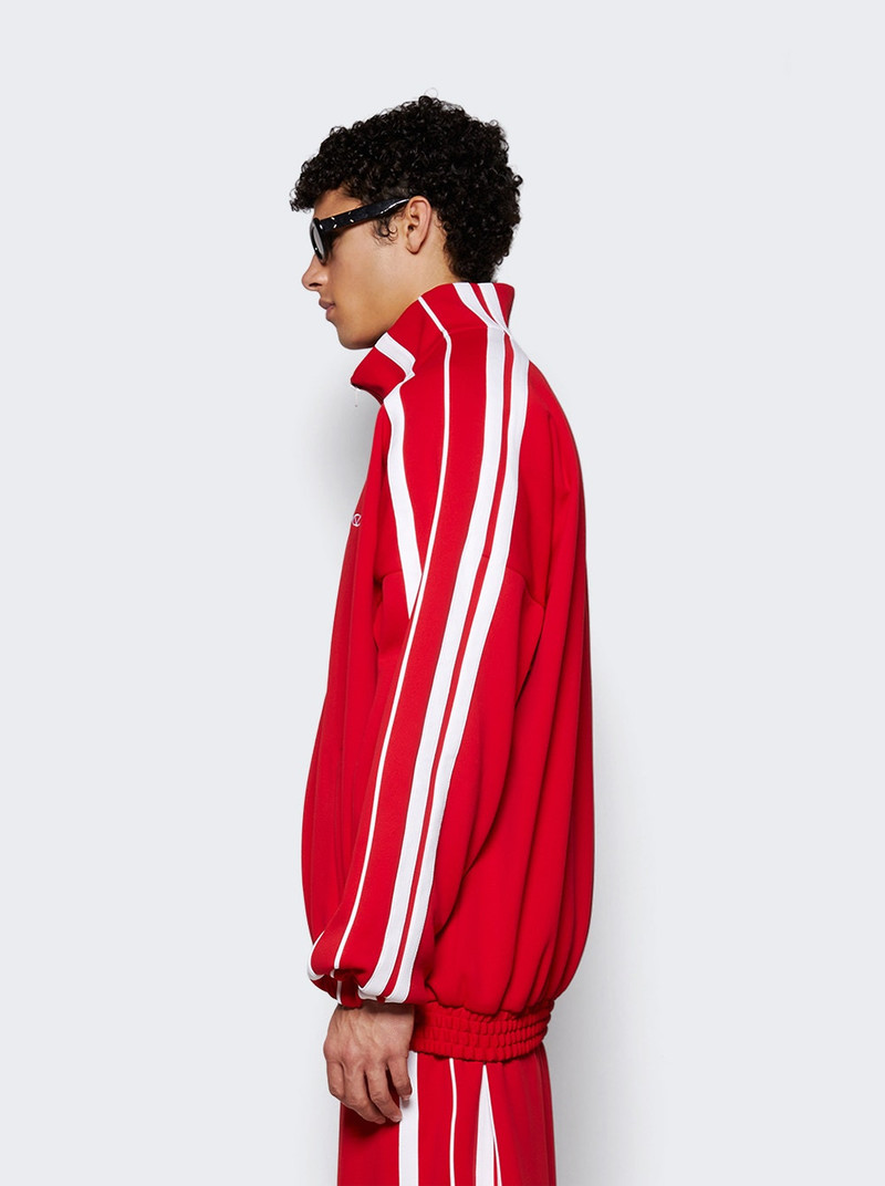 Oval Logo Gym Jacket Red 4