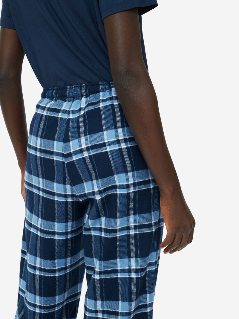 Women's Lounge Trousers Kelburn 22 Brushed Cotton Navy 7