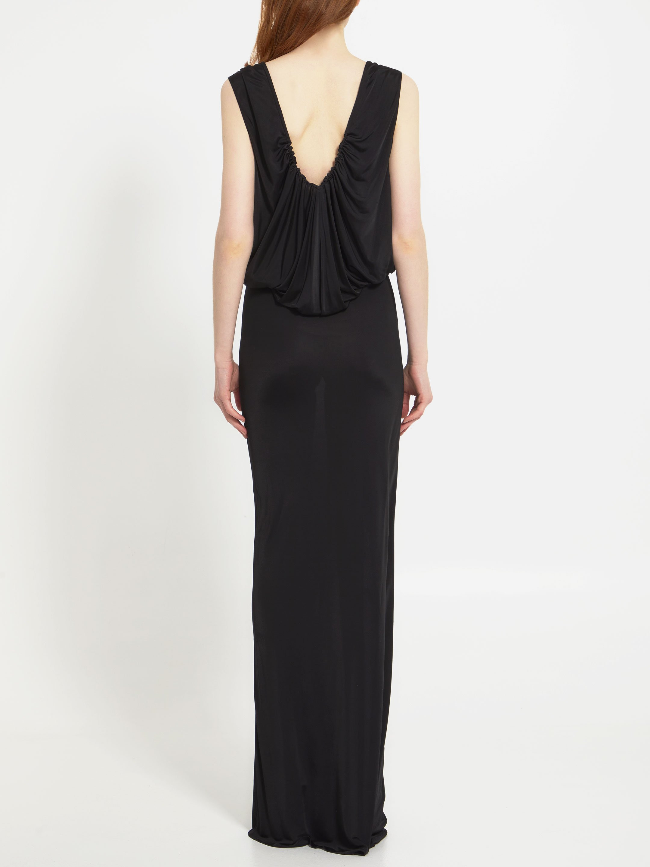 Long dress in shiny jersey - 3