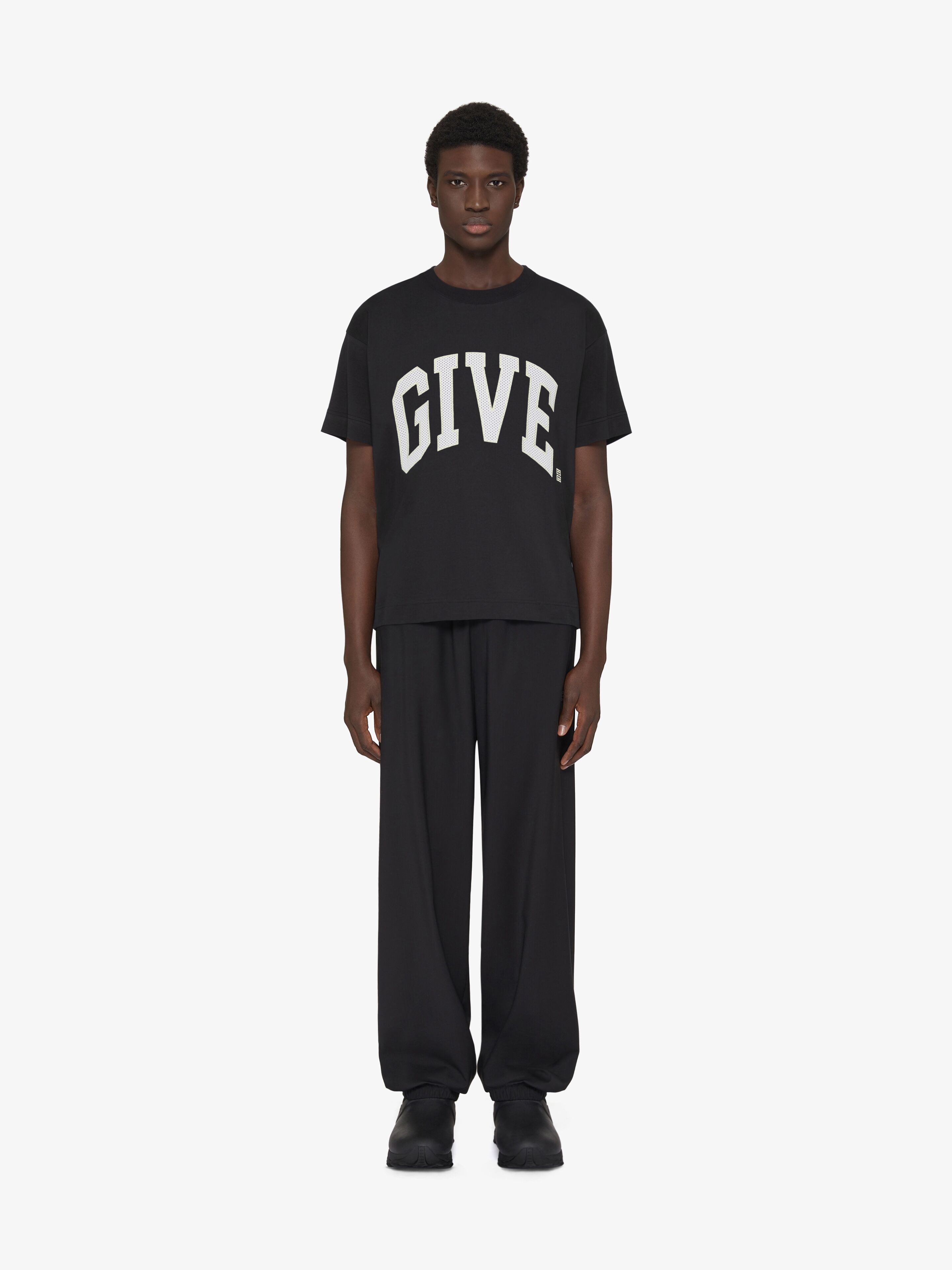 GIVENCHY COLLEGE BOXY FIT T-SHIRT IN COTTON - 4