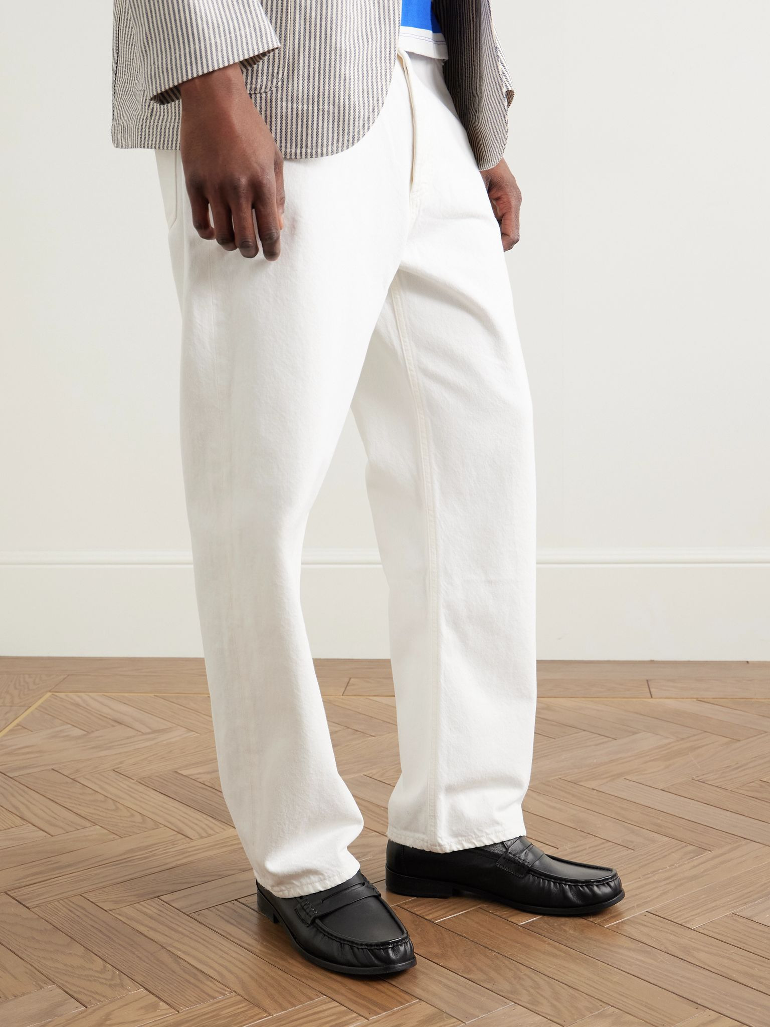 Simeon Leather Penny Loafers Black - 2