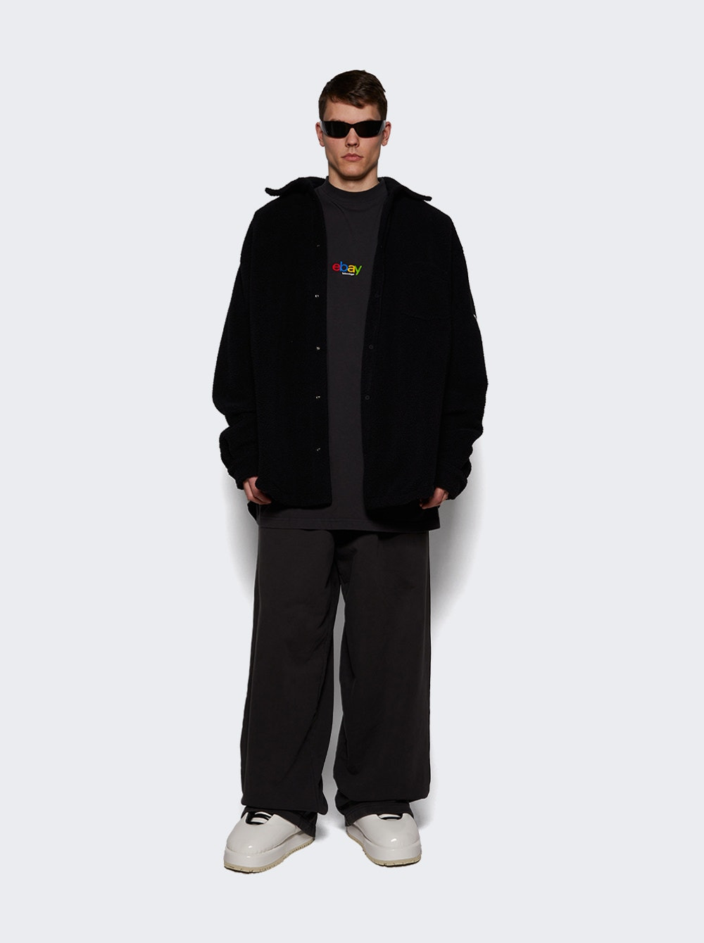 Baggy Sweatpants Washed Black - 5