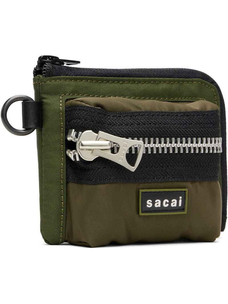 sacai Khaki Pocket Fragment Pouch outlook