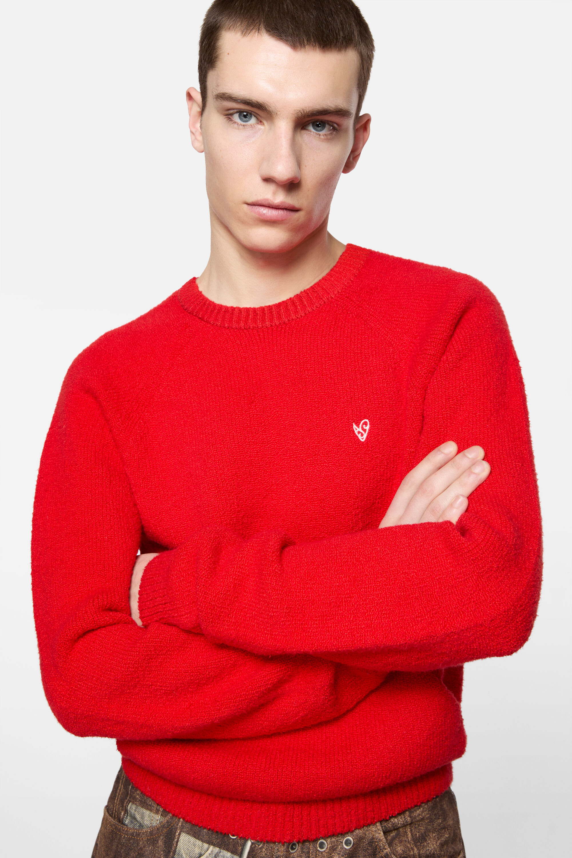 Crewneck jumper - Red - 4