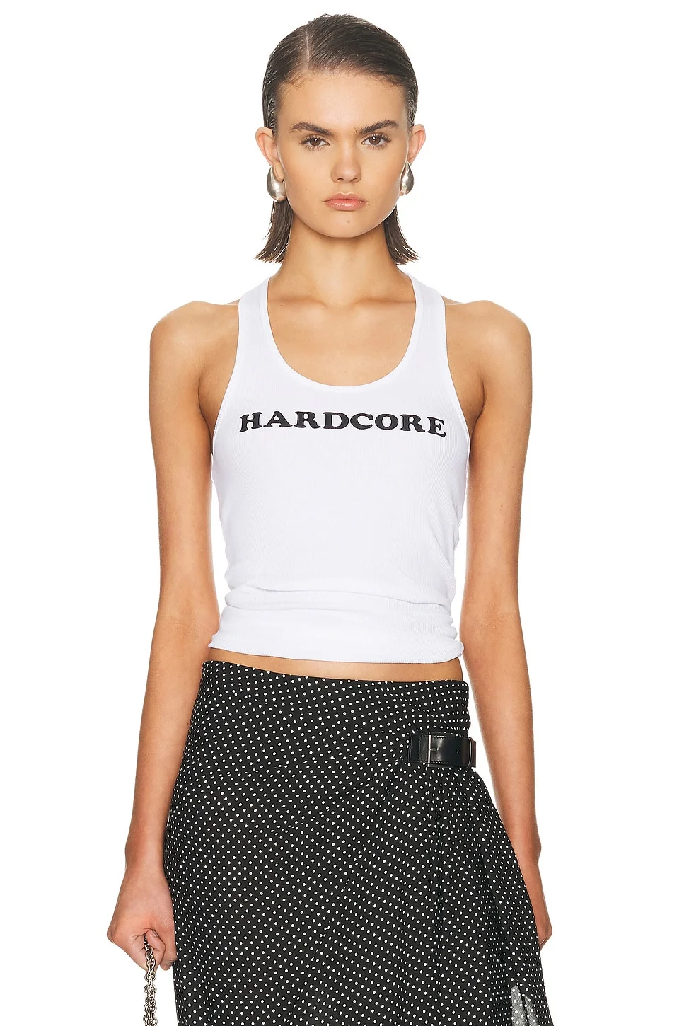 Hardcore Slogan Tank Top - 1