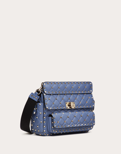 Valentino Medium Rockstud Spike Nappa Bag with Pockets outlook