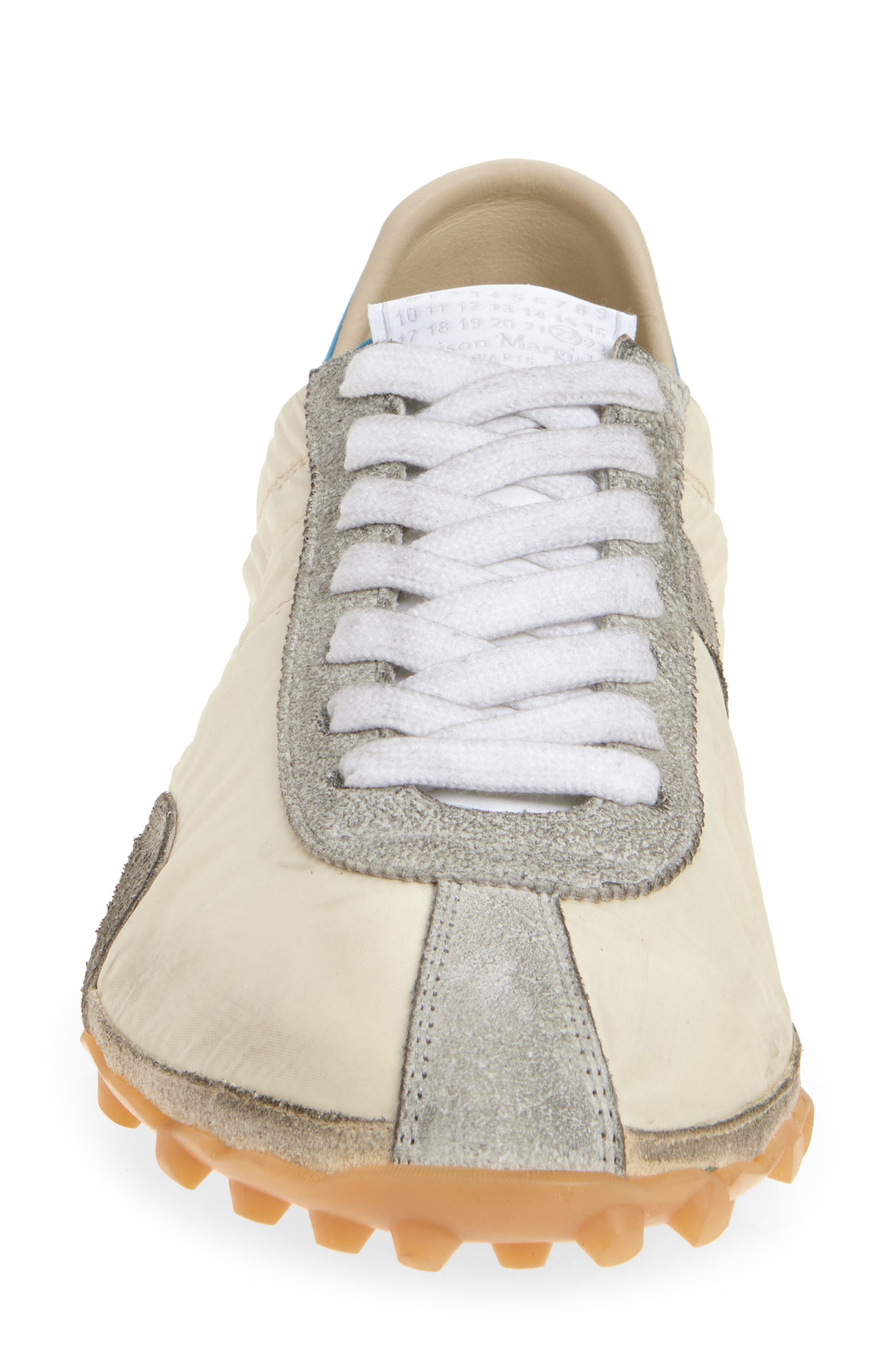 Maison Margiela Sprinter Low Top Sneaker in Lemon/White/Grey at Nordstrom - 4