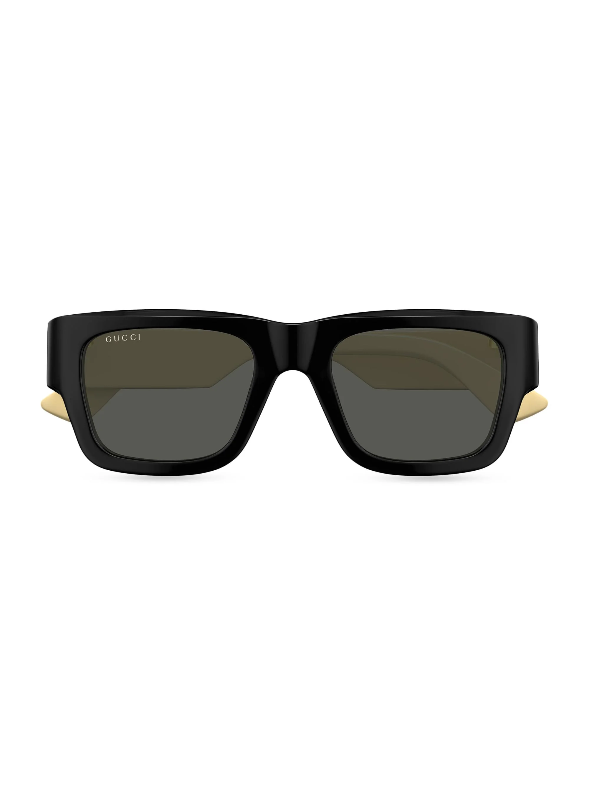 Men's Oblique 52MM Square Sunglasses - Grey Black Multi - 1