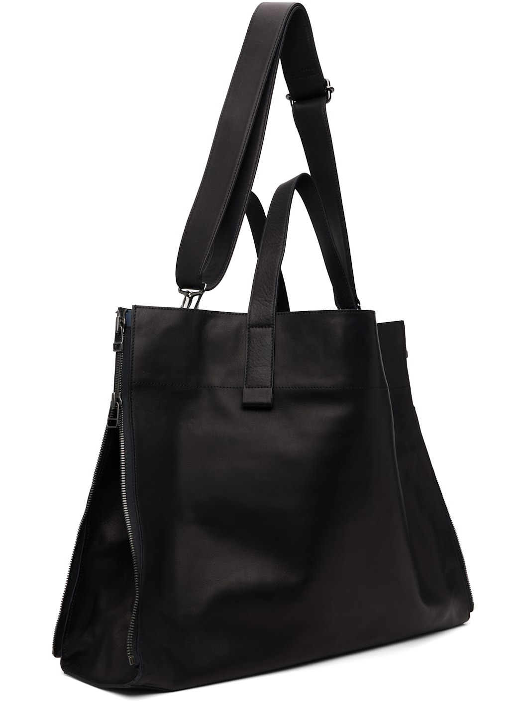 Black Zipper LL Tote - 3