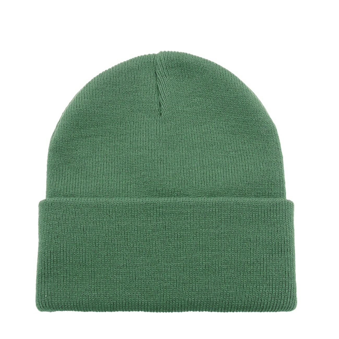 green beanie - 2