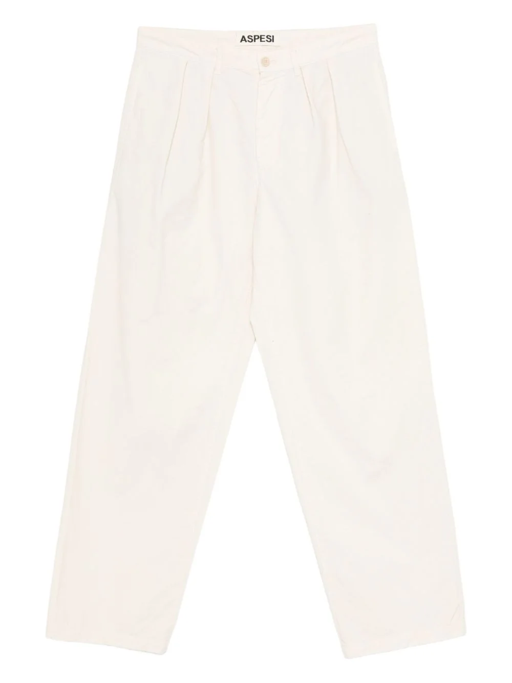 pleated cotton trousers - 1