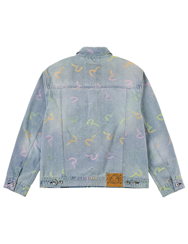 EVISU All-over Seagull Jacquard Denim Jacket outlook