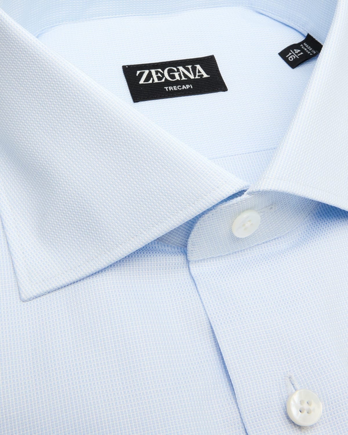 Men's Micro-Structure Trecapi Cotton Dress Shirt - 2