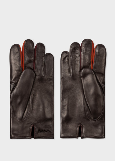 Paul Smith Leather Concertina Gloves outlook