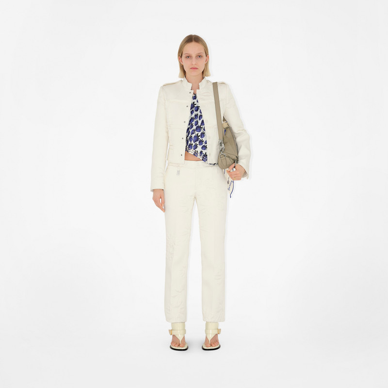 Burberry Daisy Silk Blend Tailored Jacket outlook