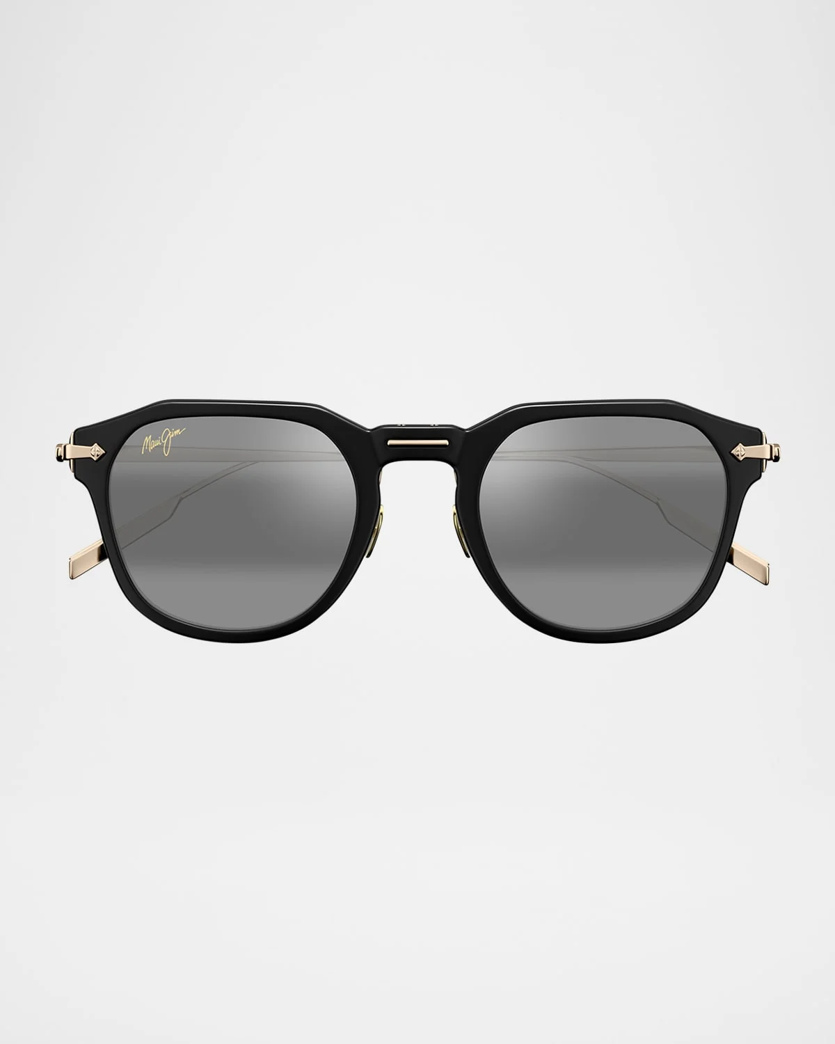 Men's Alika Nylon and Titanium Round Sunglasses - 1