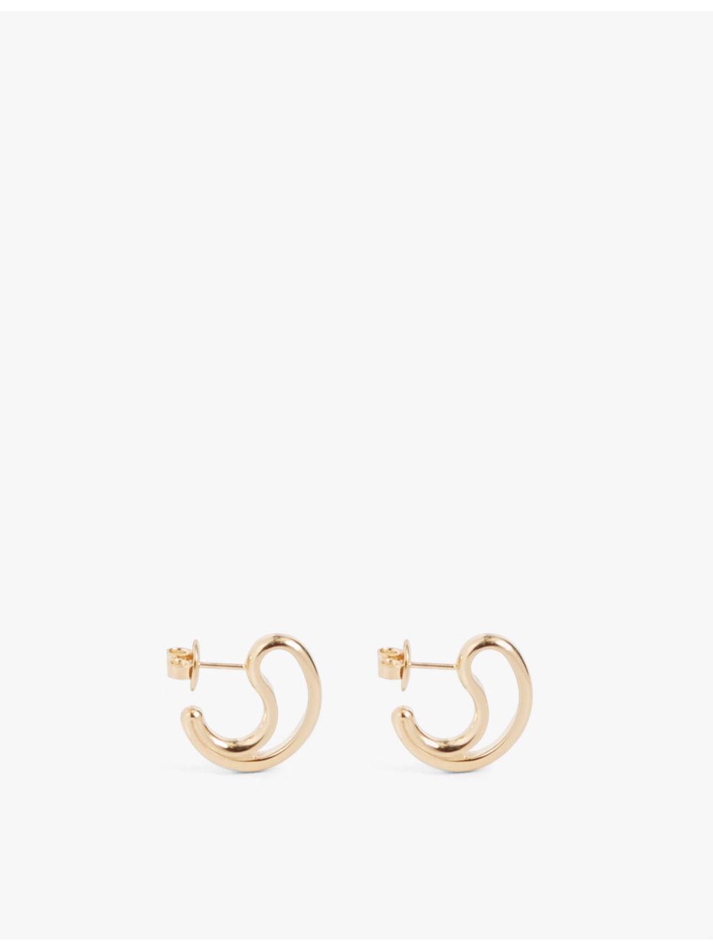 Open Drop 18ct yellow-gold plated 925 sterling-silver earrings - 2
