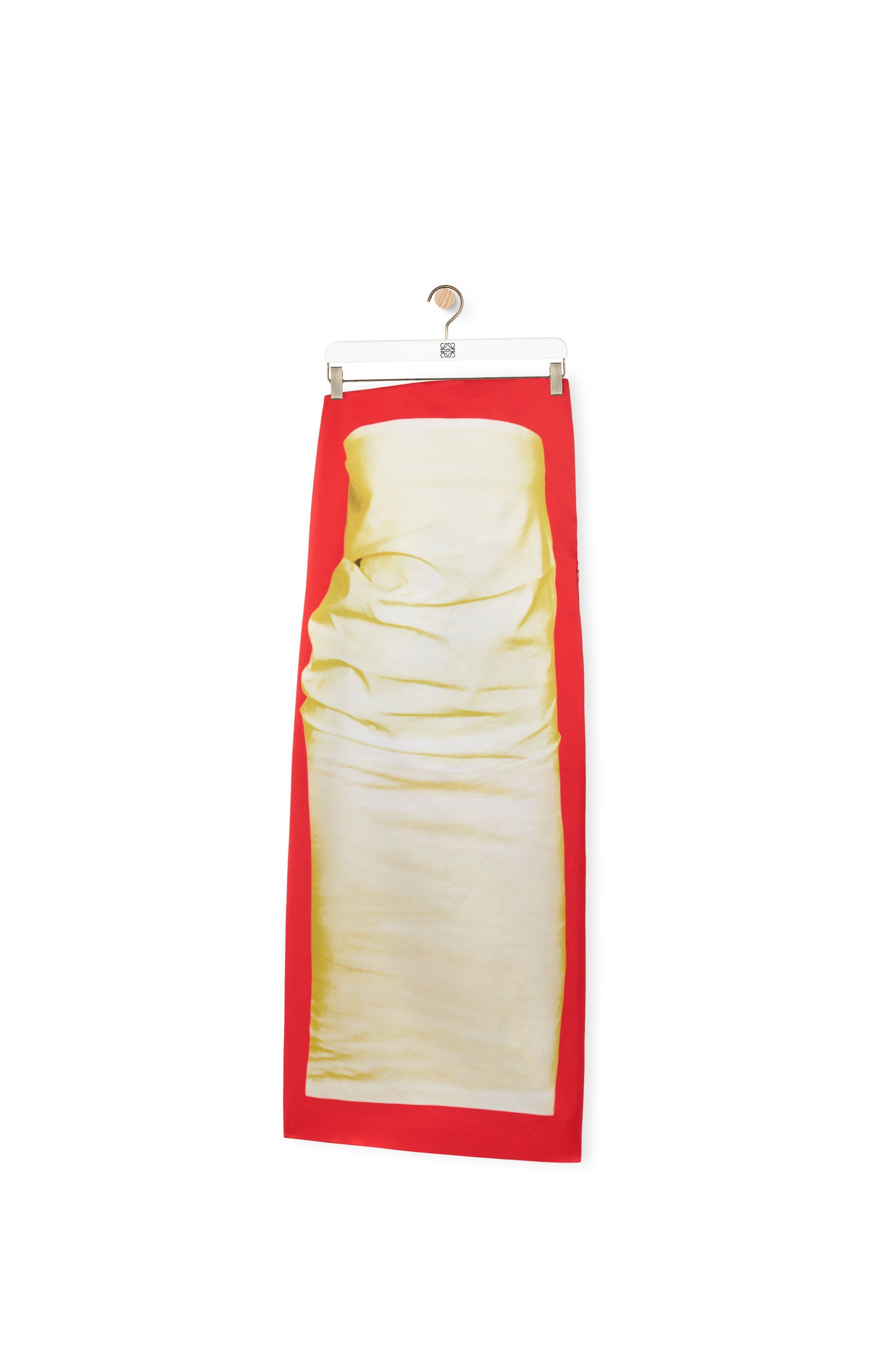Bustier dress in technical satin - 1